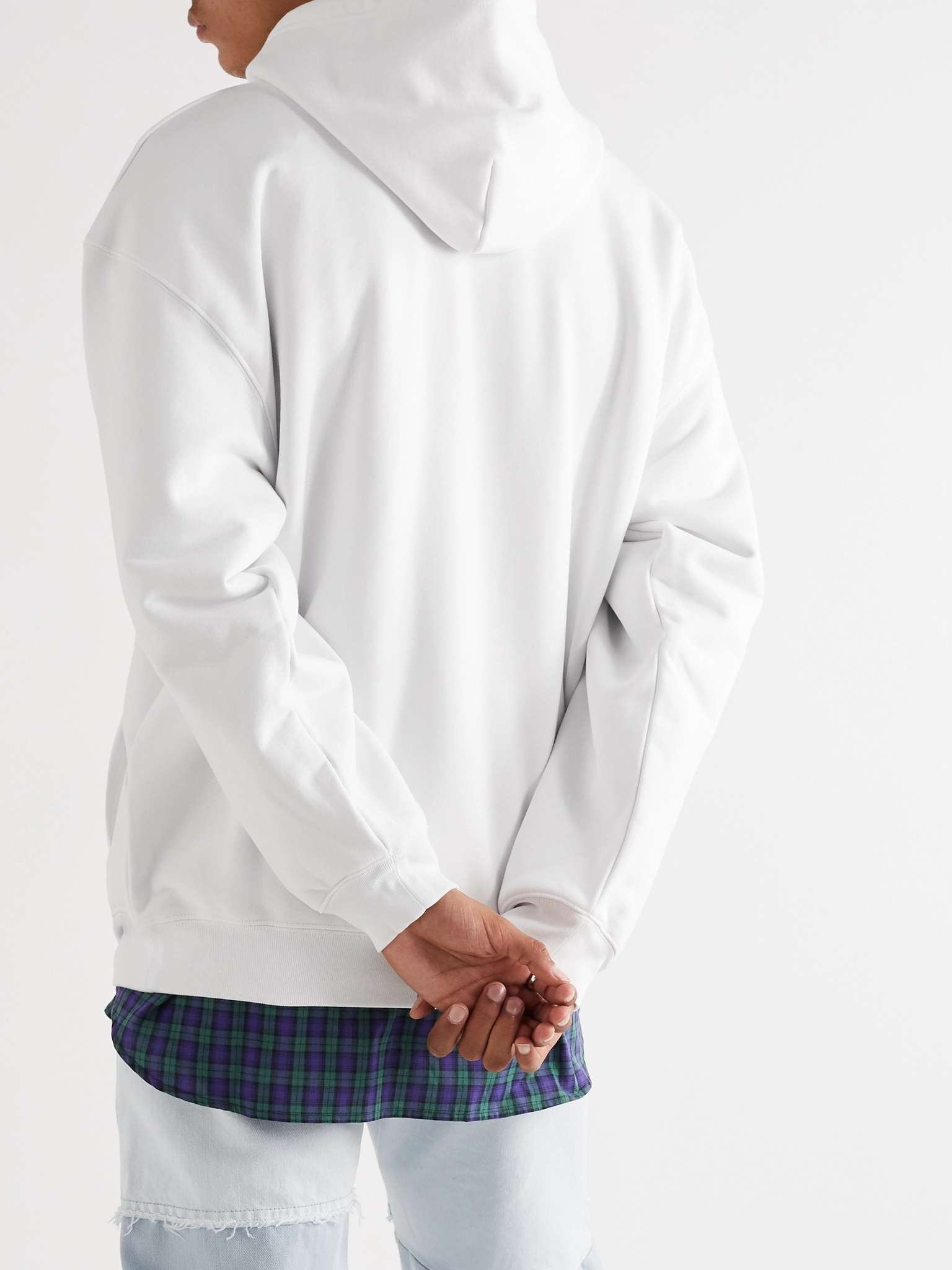 Oversized Logo-Print Loopback Cotton-Jersey Hoodie - 4