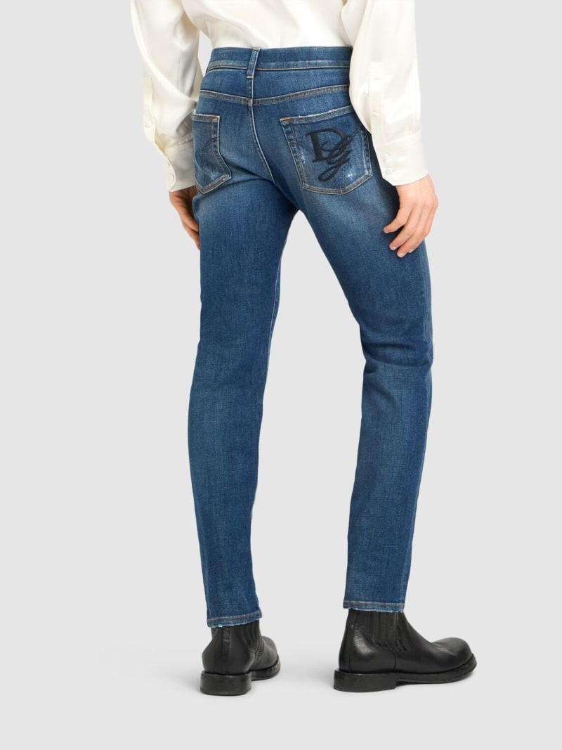 Denim five pocket jeans - 3