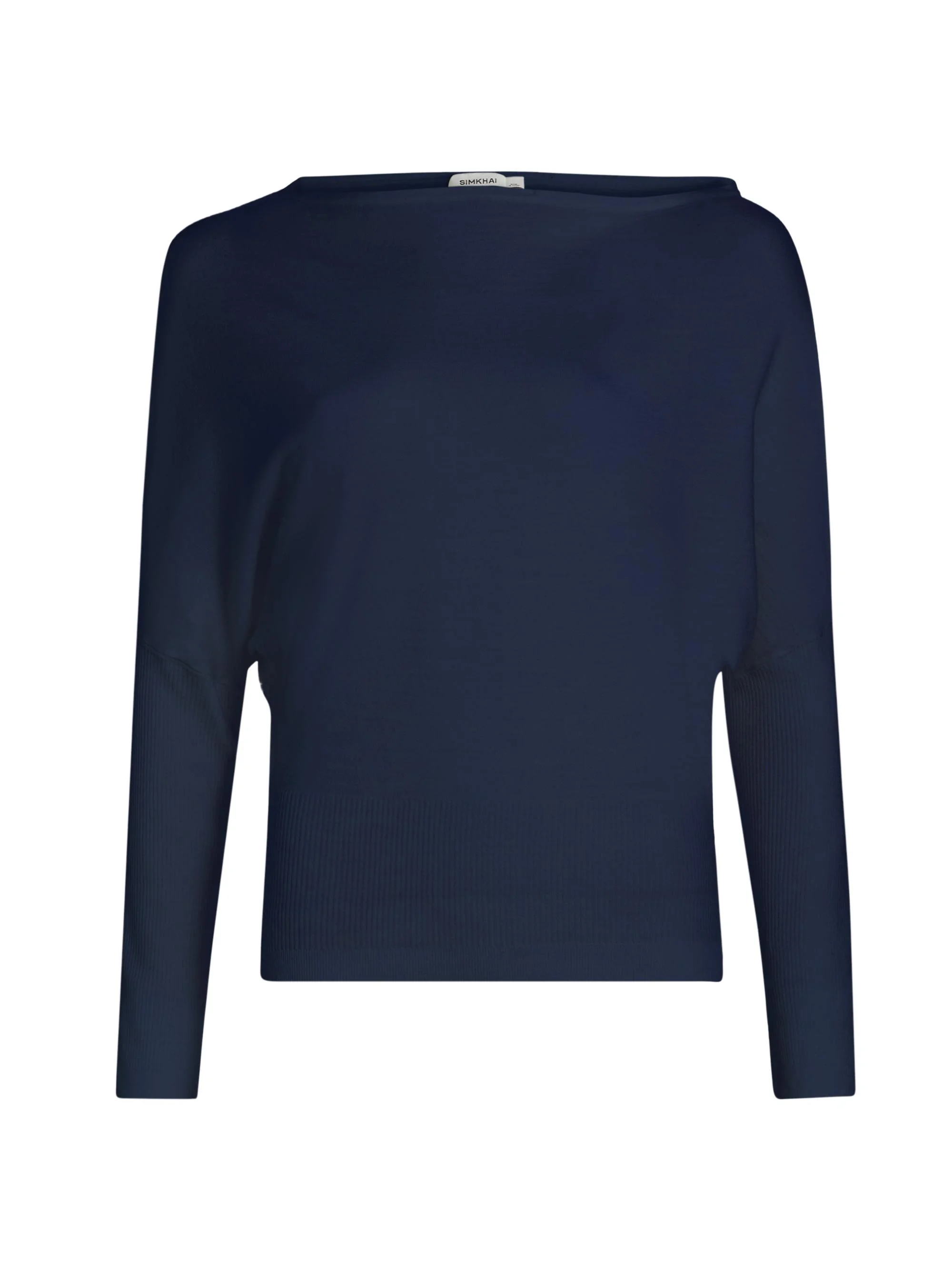 Women's Lavina Wool-Blend Off-the-Shoulder Sweater - Midnight - 1