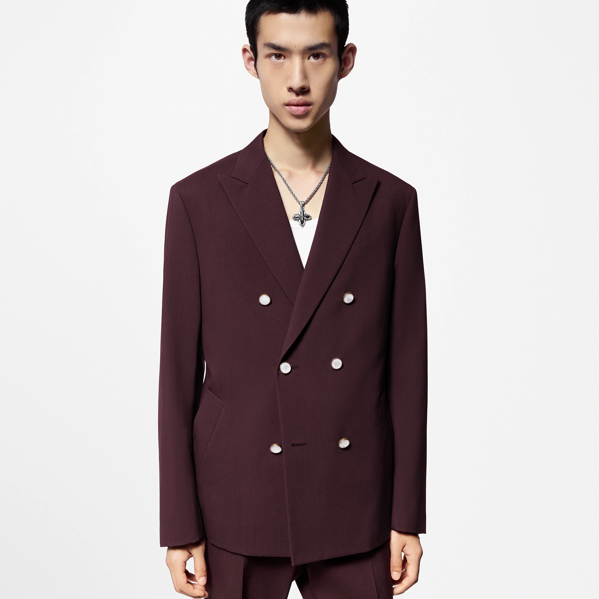 Double-Breasted  Tailored Wool Jacket - 2