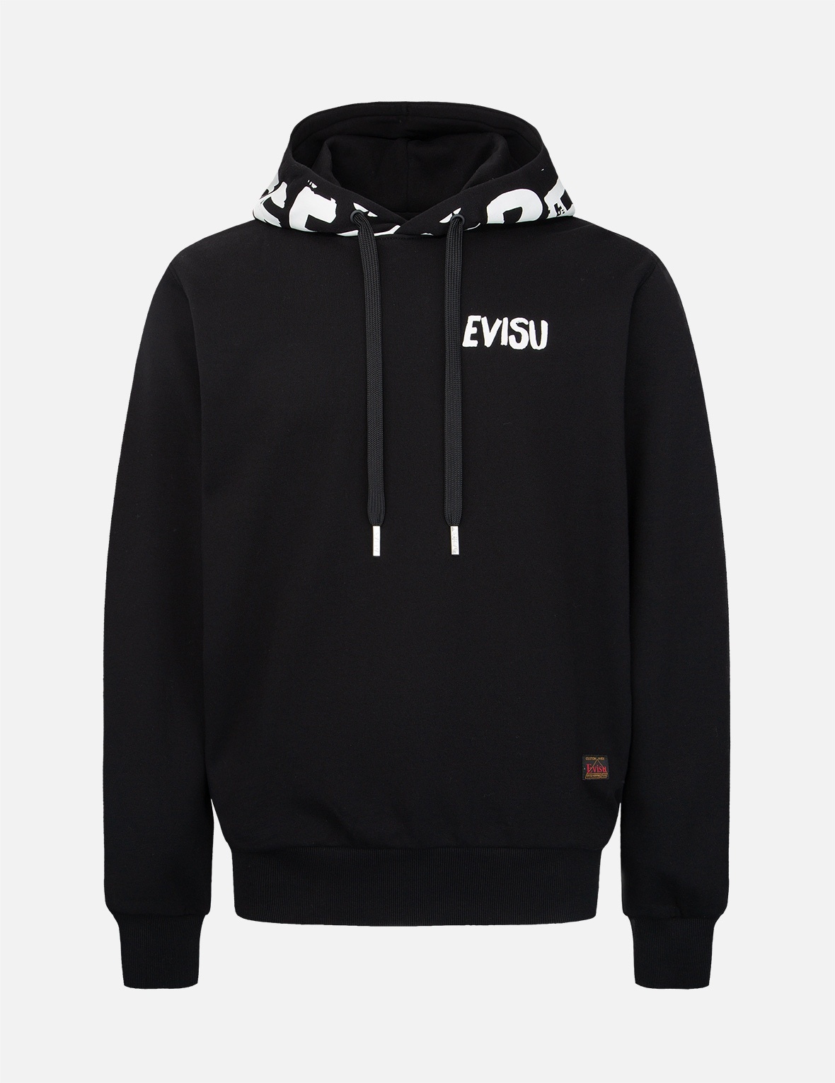 BRAND MOTTO PRINT HOODED SWEATSHIRT - 1