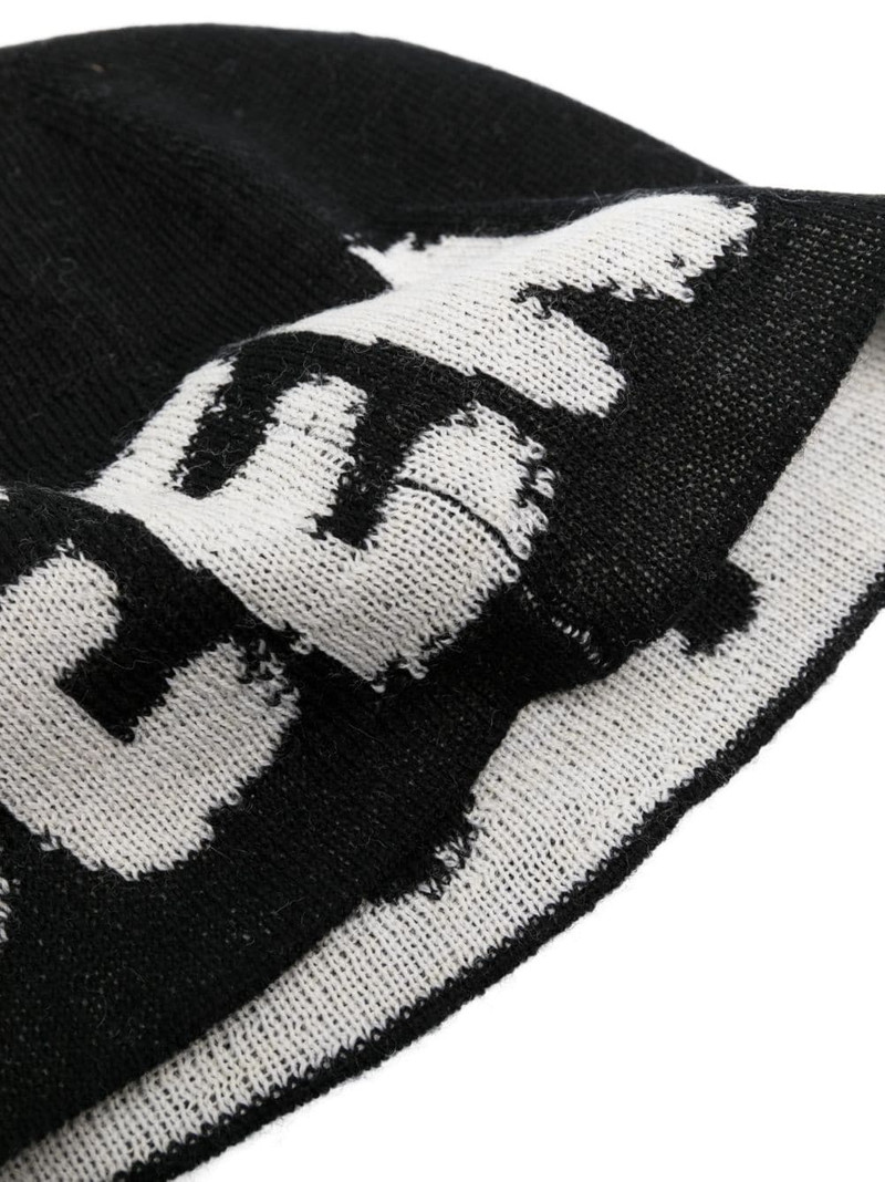 Alexander McQueen logo-print wool beanie outlook