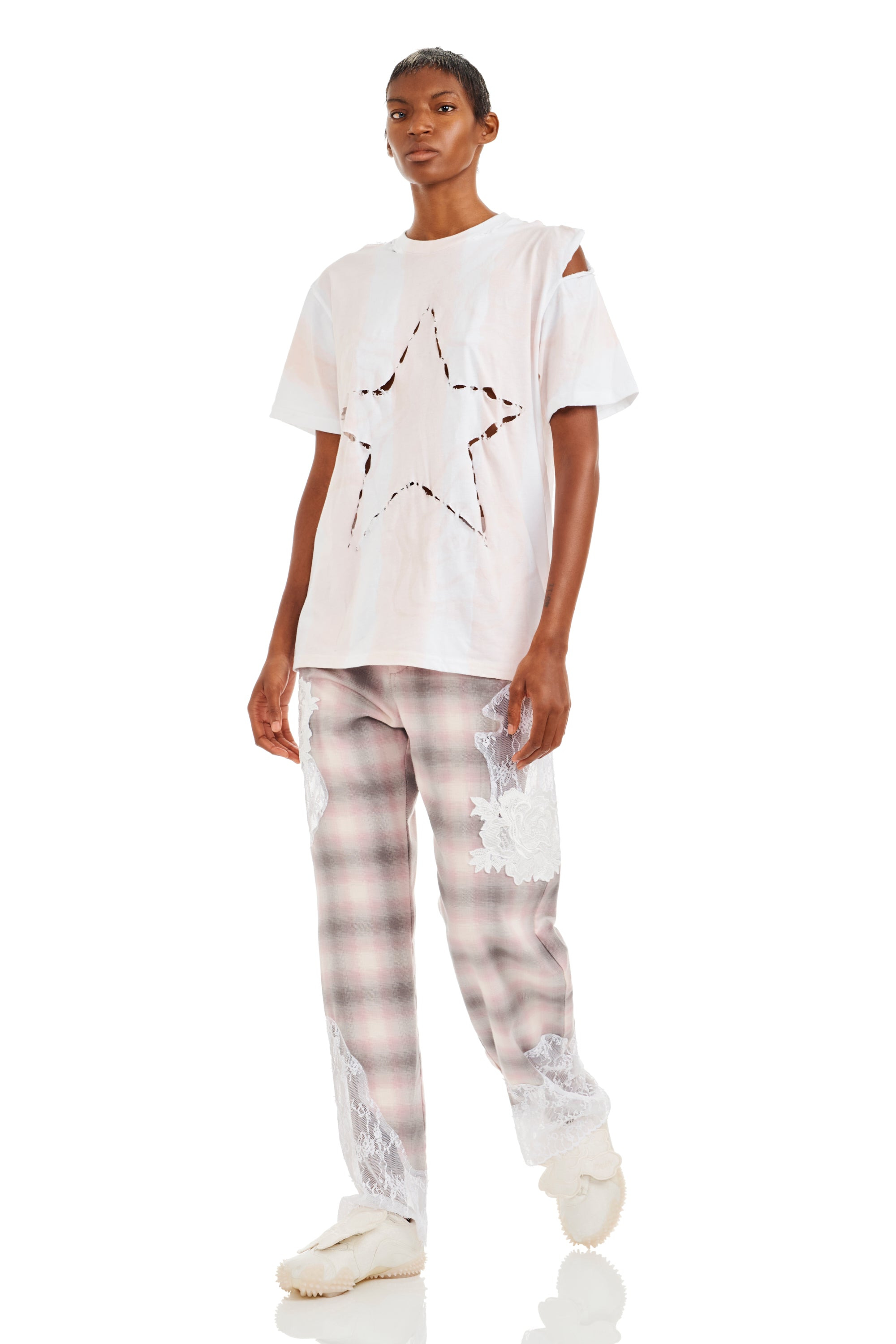 SAND STRIPE REMNANT STAR TEE - 2