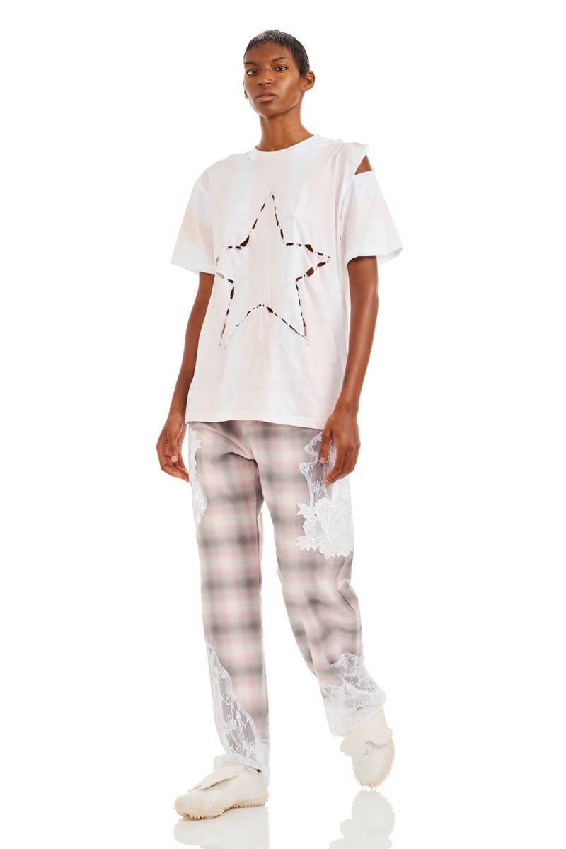 Collina Strada SAND STRIPE REMNANT STAR TEE outlook