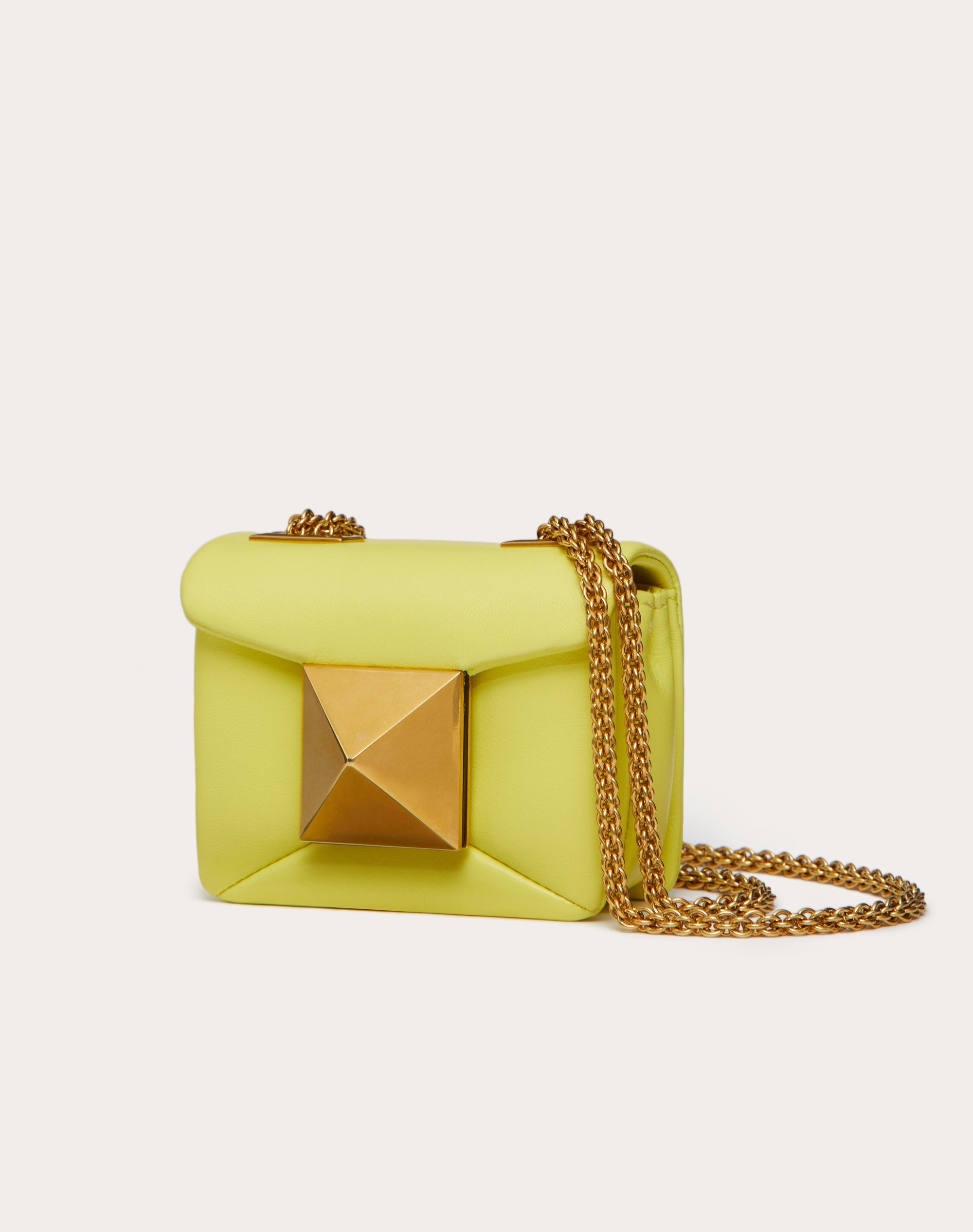 ONE STUD NAPPA MICRO BAG WITH CHAIN - 4
