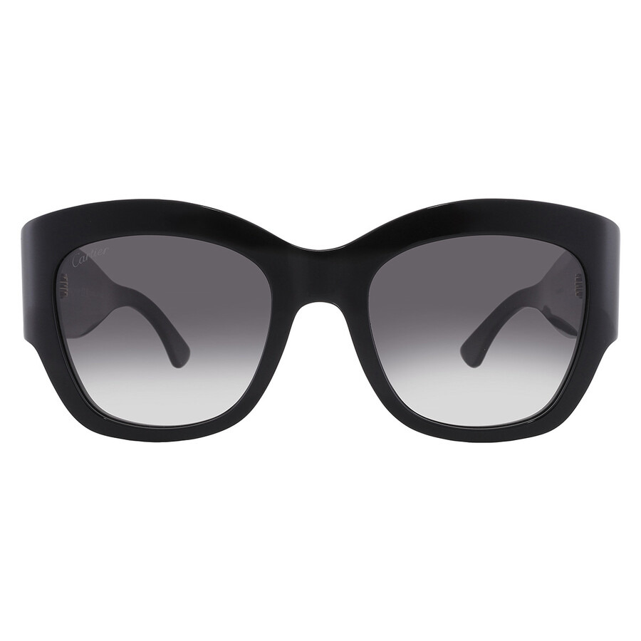 Cartier C Decor Grey Gradient Butterfly Ladies Sunglasses CT0304S 001 52 - 1