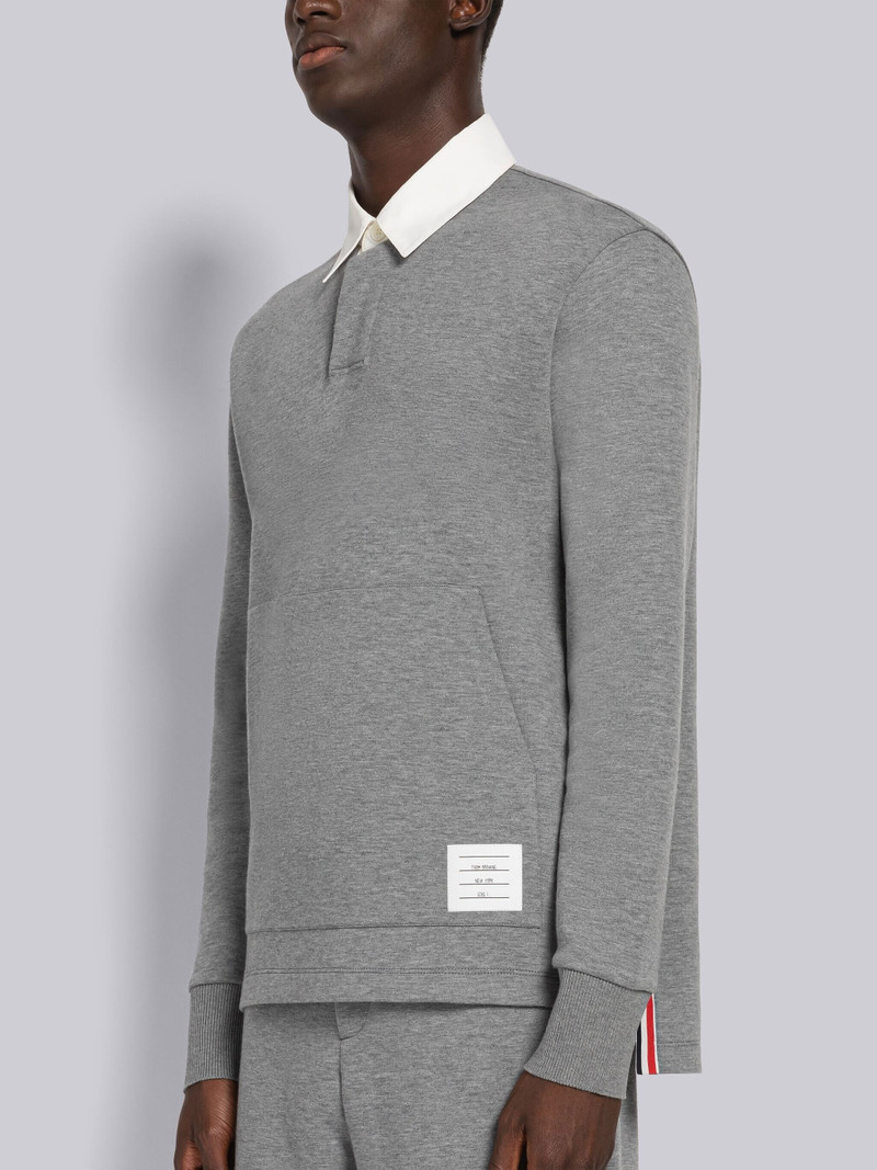Thom Browne Double Face Tech Contrast Collar Rugby Polo outlook