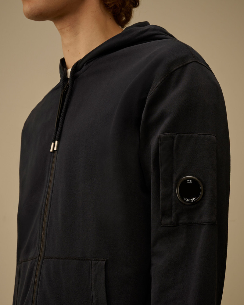 Light Fleece Zip Hooded Lens Sweatshirt 5
