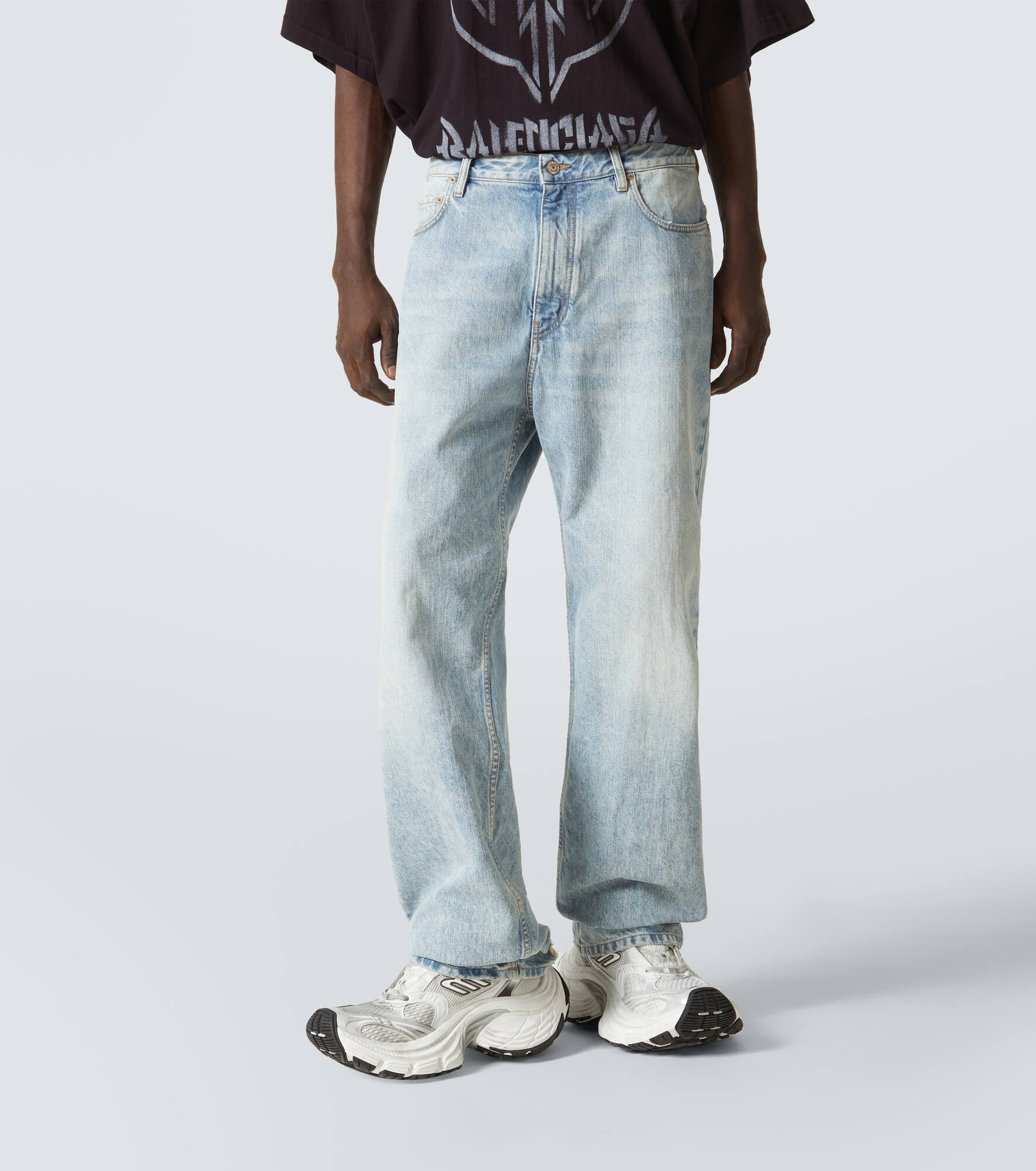 Mid-rise straight jeans - 3