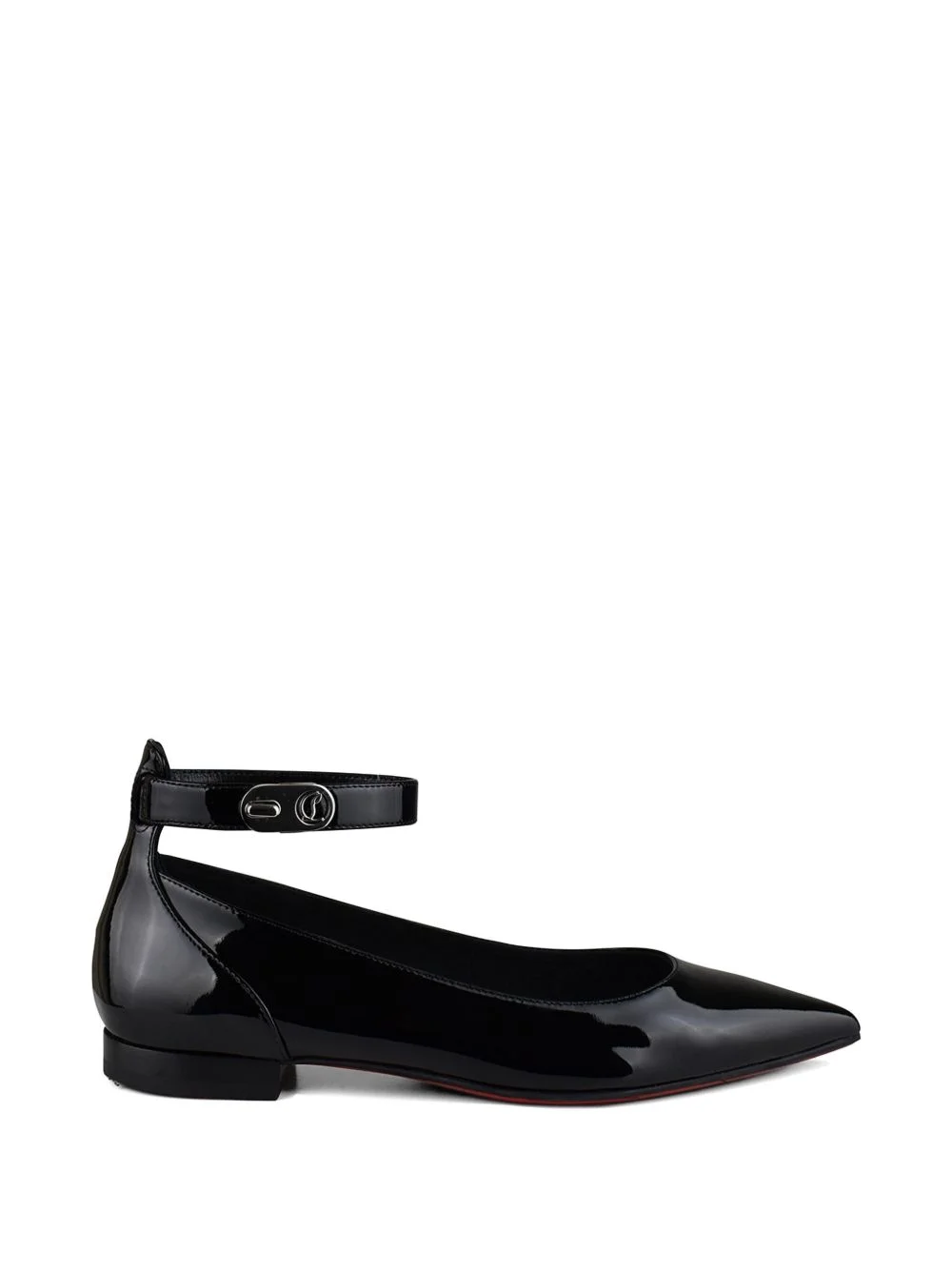 ankle strap pointed ballerinas lock - 1