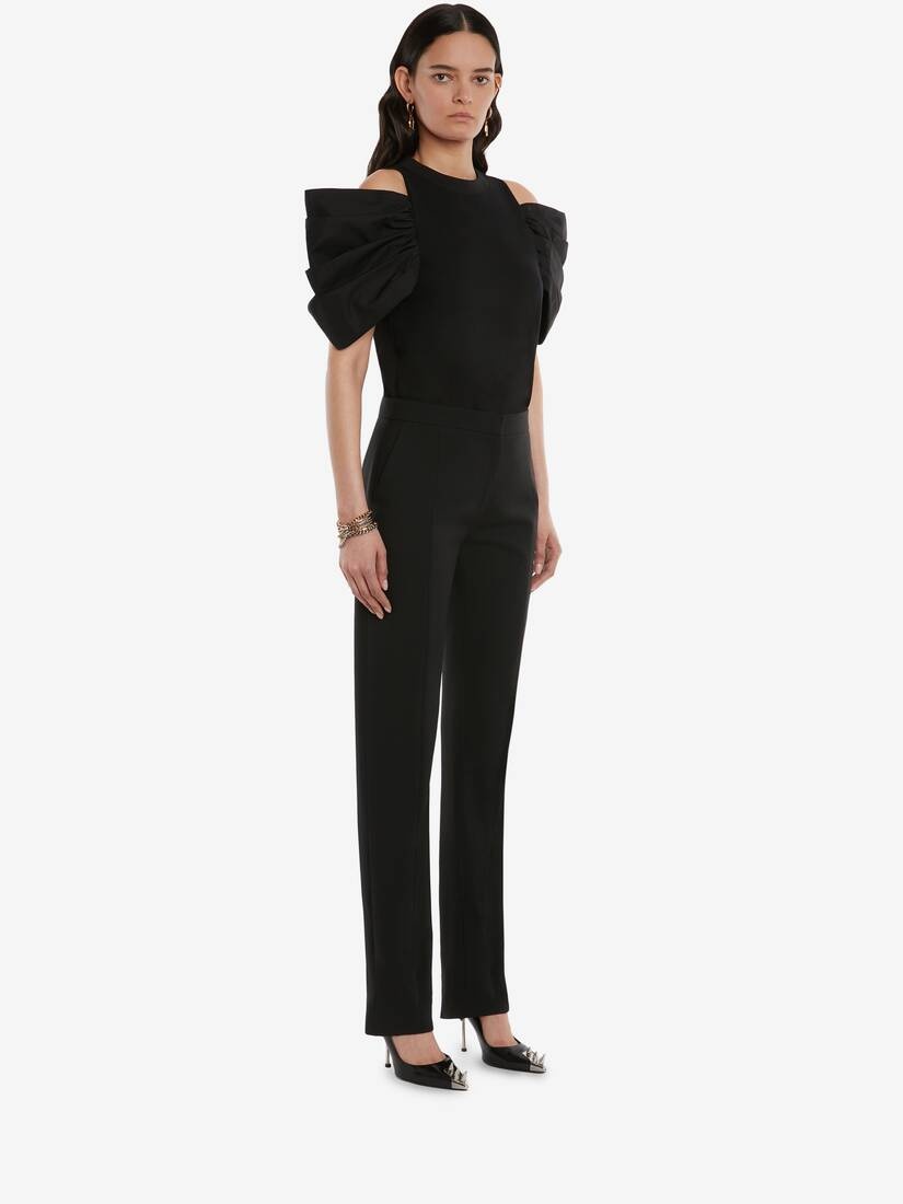 Drop Sleeves T-shirt in Black - 3