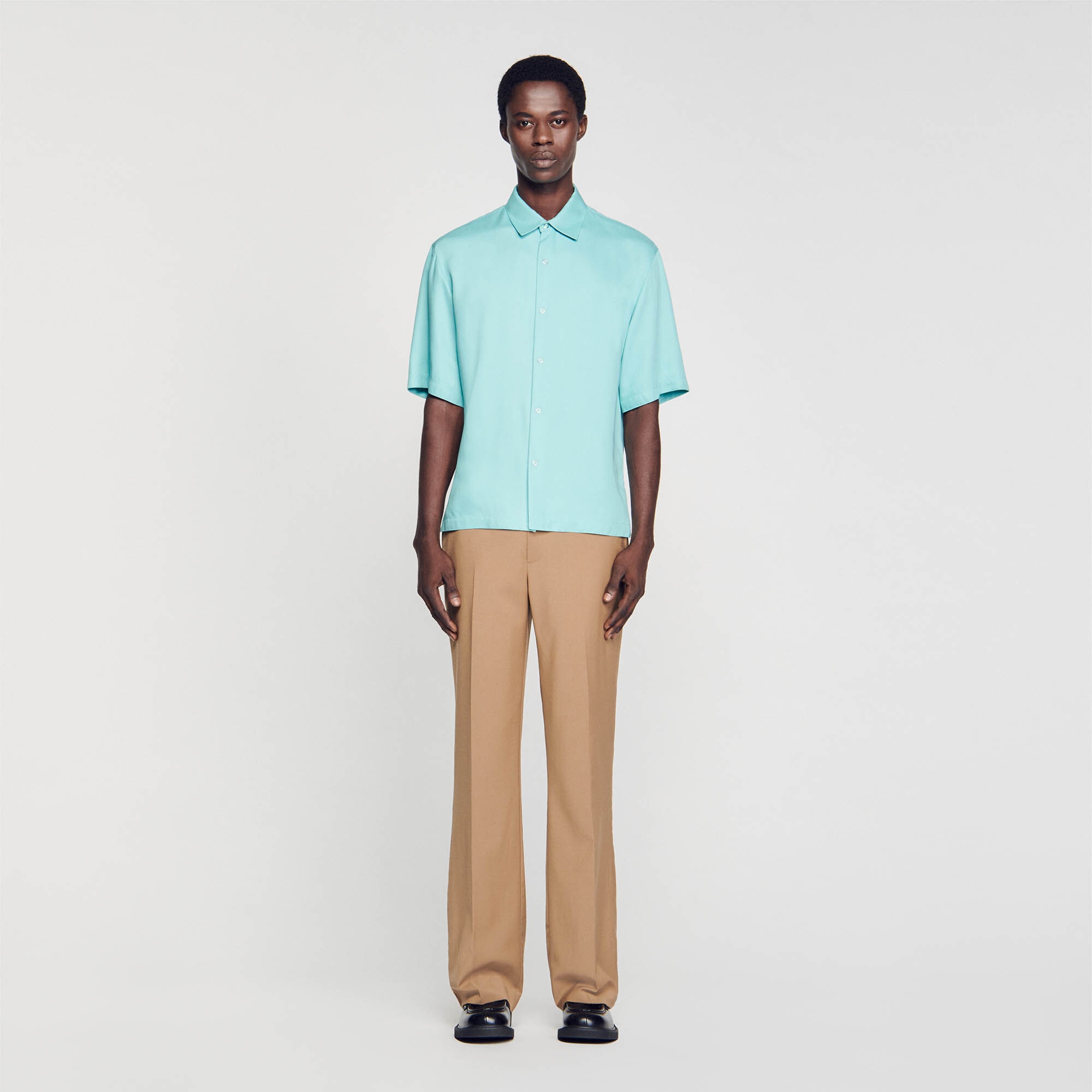BUTTON-FRONT SHIRT - 3