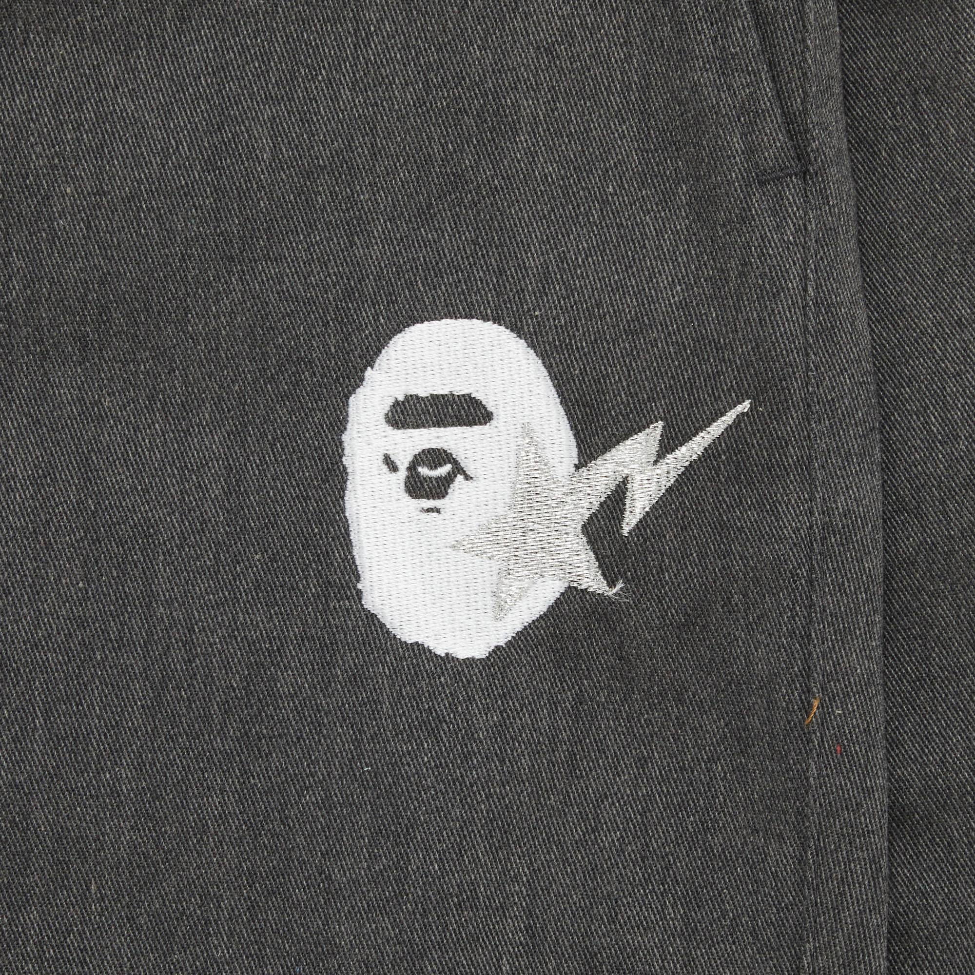 GOAT Exclusive BAPE Chino Melange Pants Charcoal - 3