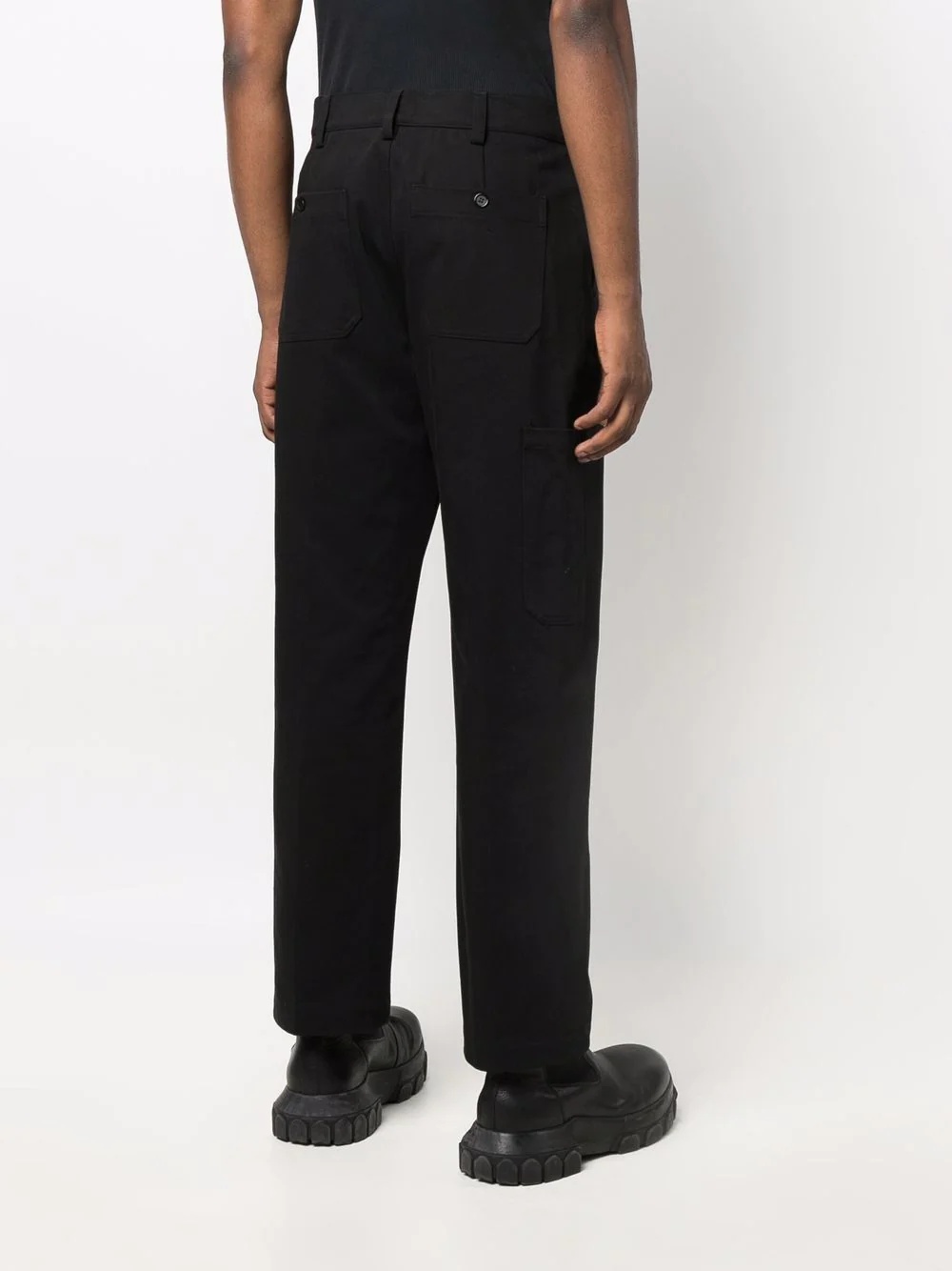 straight-leg logo trousers - 4