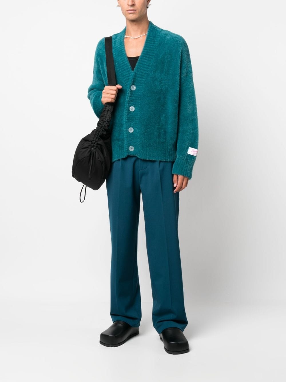 knitted V-neck cardigan - 2