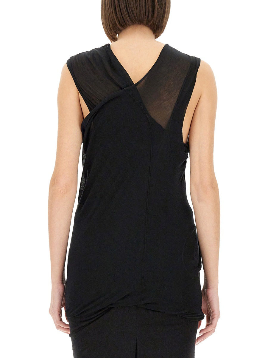 Rick Owens Women Top With Crossover - 3