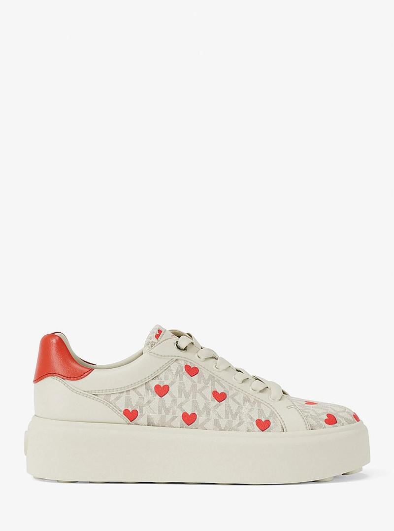 Romey Printed Signature Logo Platform Sneaker 1