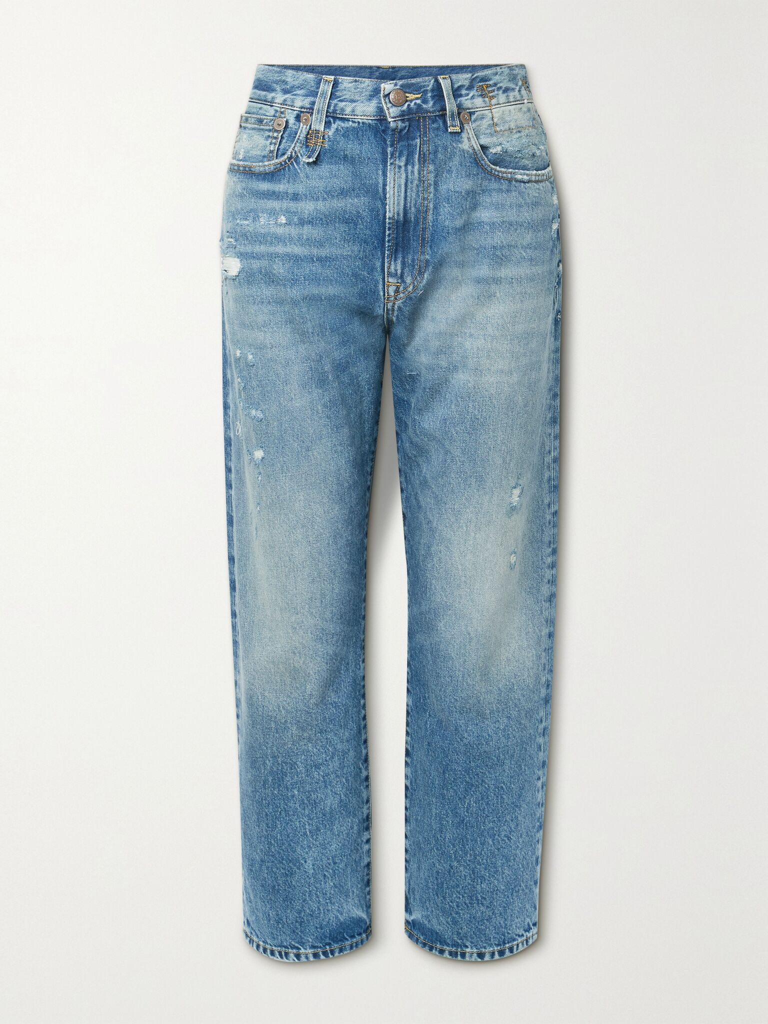 Distressed boyfriend jeans Mid denim - 1