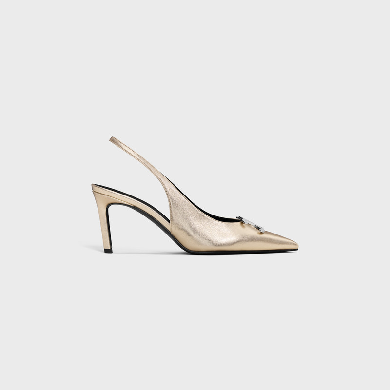 CELINE ALMA TRIOMPHE SLINGBACK IN LAMINATED CALFSKIN 1
