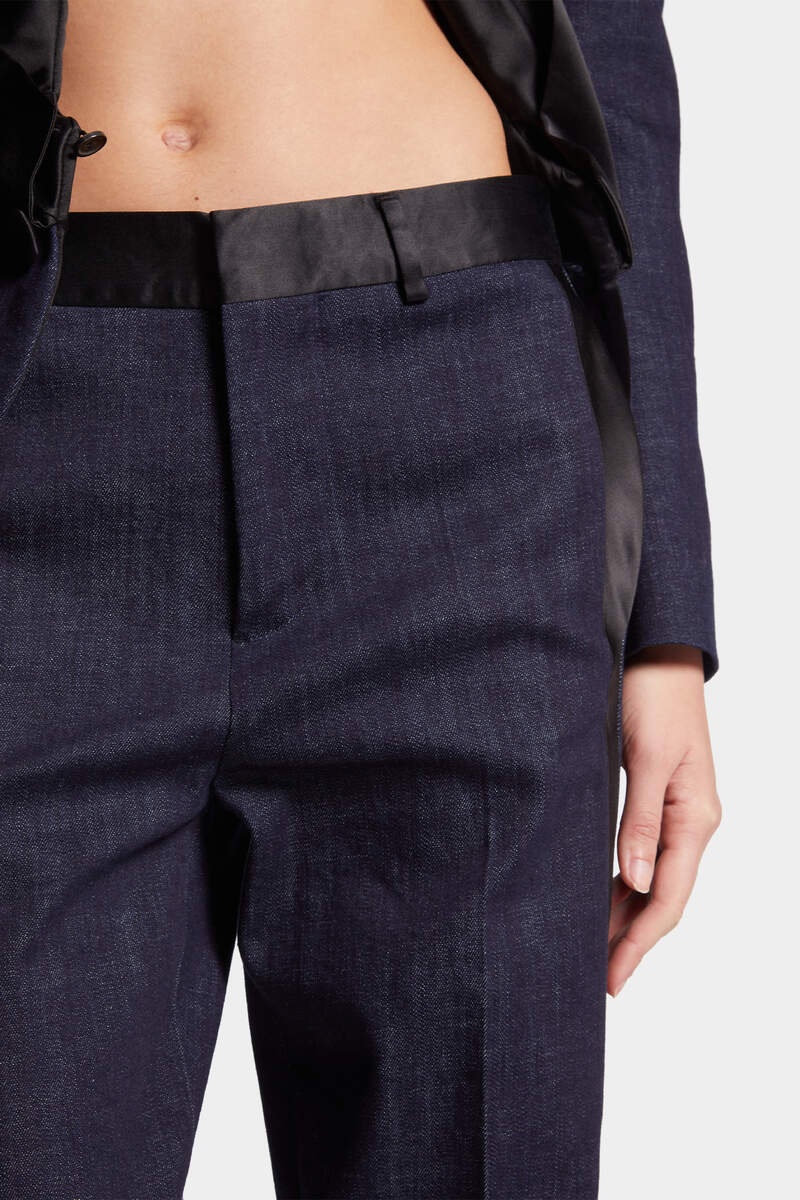 RINSE DENIM CLASSIC TUXEDO TROUSERS - 5