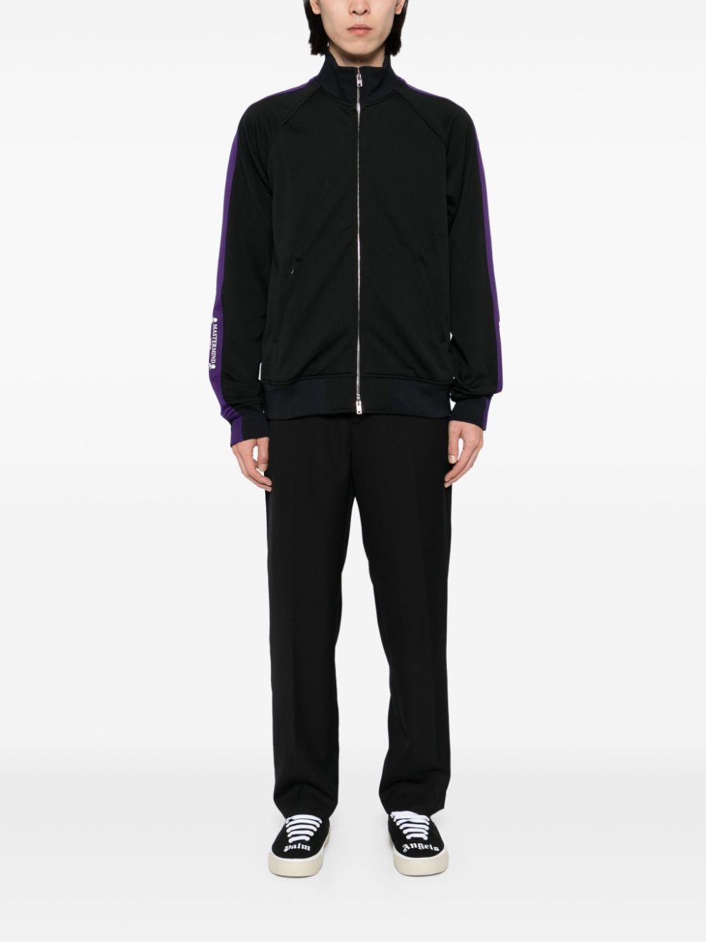 logo-tape sport jacket - 2