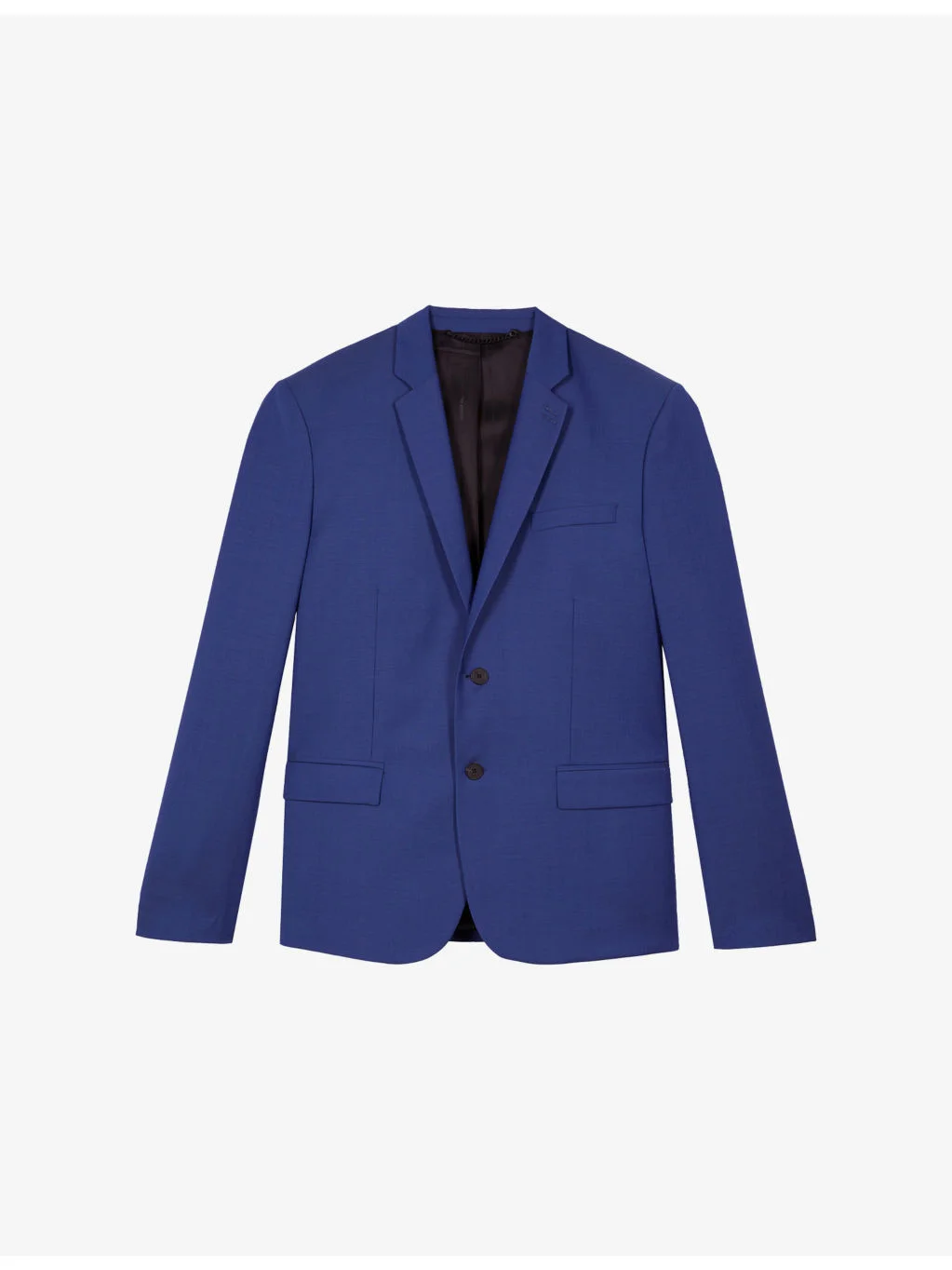 Single-Breasted Notch-Lapel Wool Blazer - 1