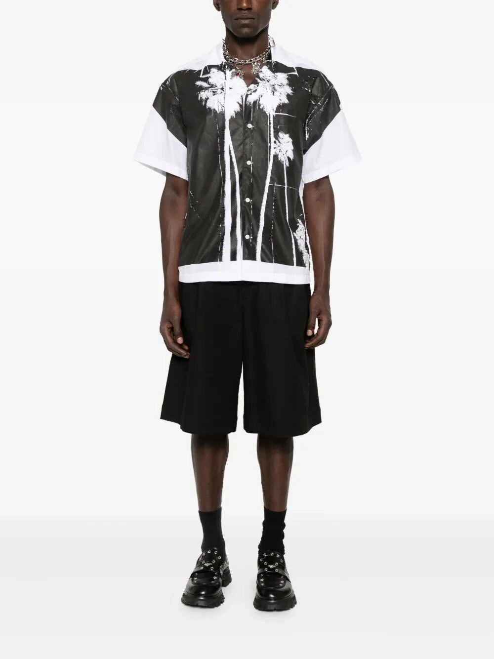 Palm Angels Men `Dec Palm Culture` Bowling Shirt - 2