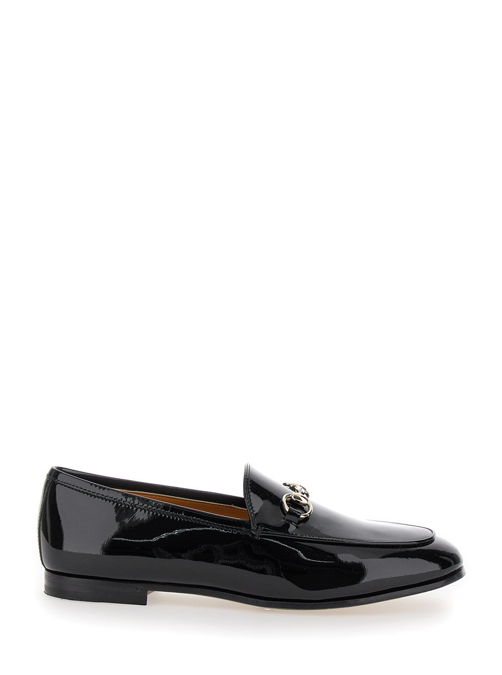 Gucci Women 'Jordan' Black Loafers With Horsebit Detail In Patent Leather Woman - 1