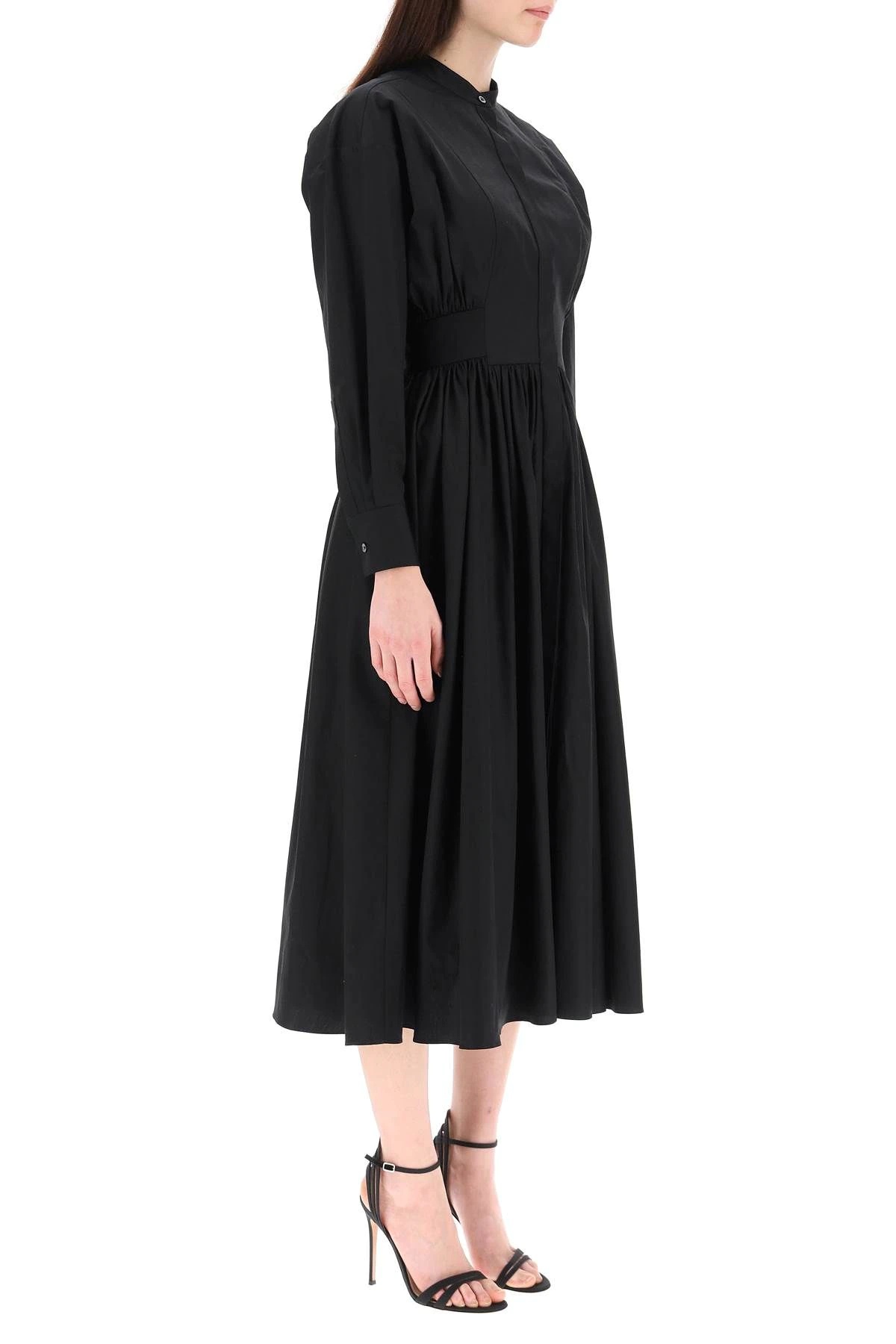 POPLIN MIDI DRESSQ - 3