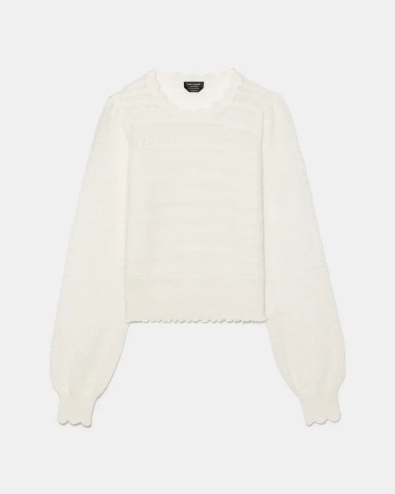 Pointelle Sweater - 1