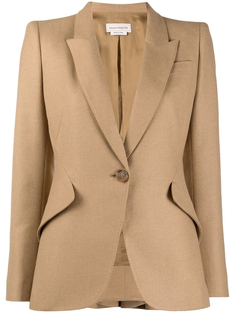 single-breasted tailored blazer - 1