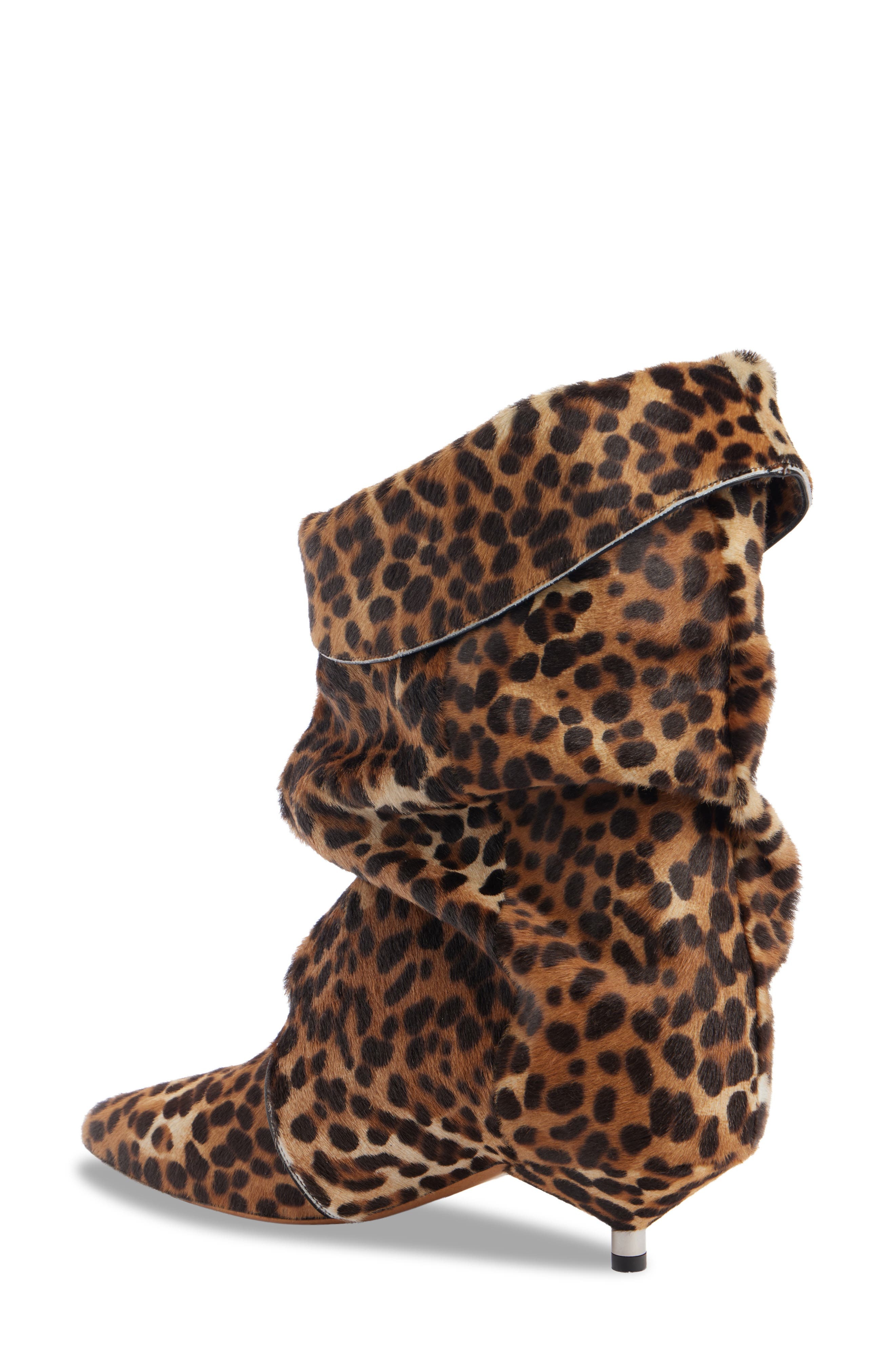 Isabel Marant Edrik Leopard Print Kitten Heel Calf Hair Bootie at Nordstrom - 2