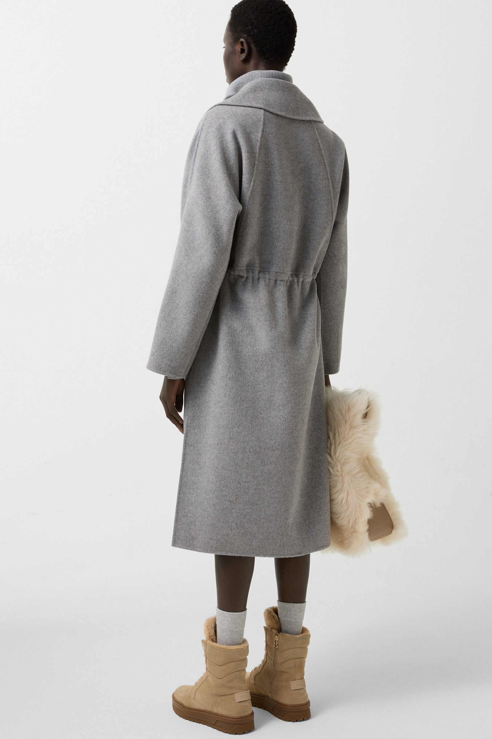 Imani wool coat in Gray - 3