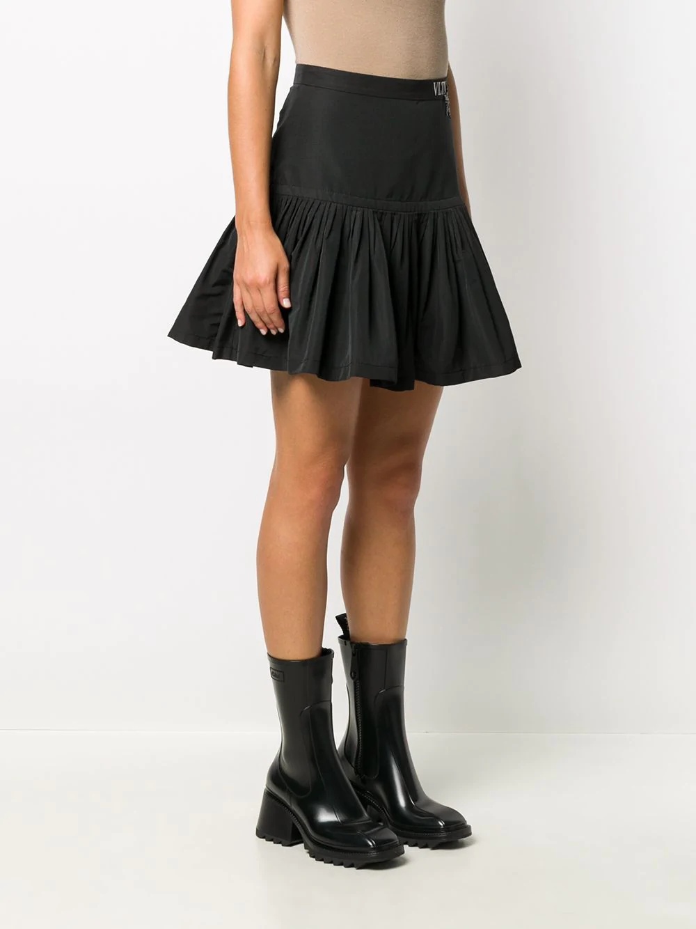 VLTN star-patch mini skirt - 3