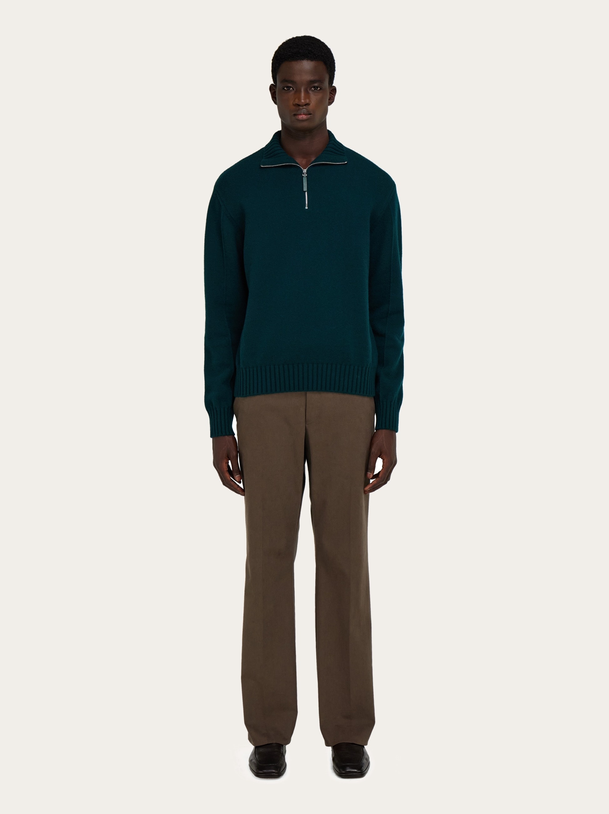 High neck cashmere pullover - 6