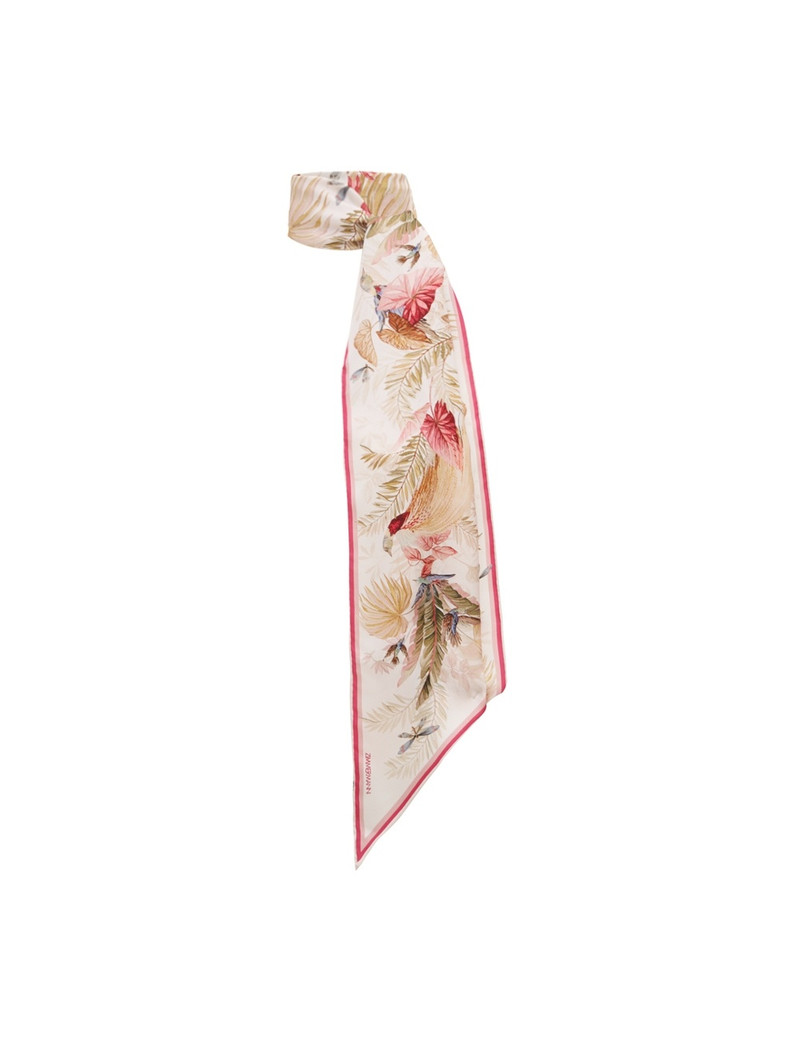 PRINTED SILK NECK SCARF 1