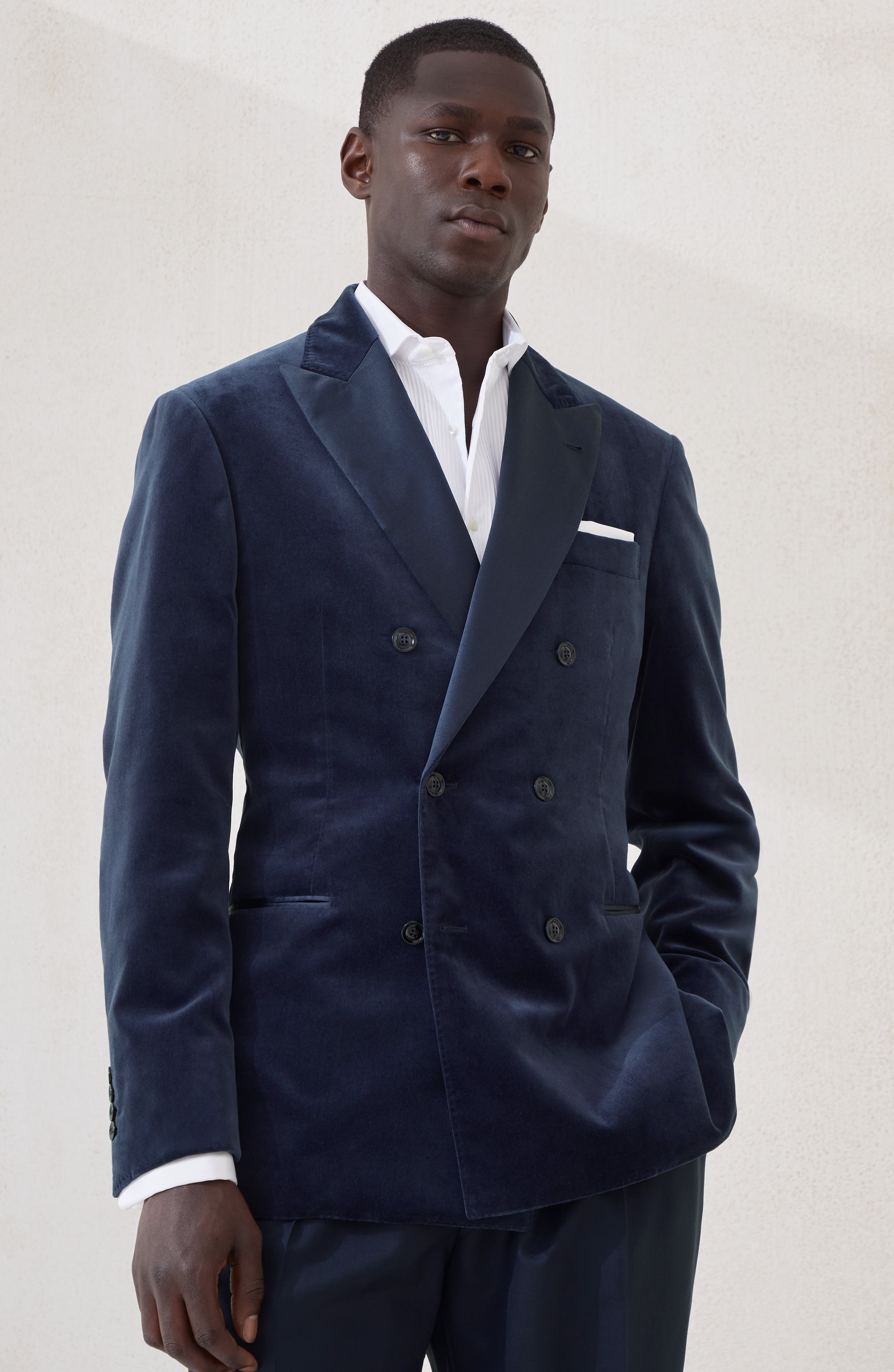 Brunello Cucinelli Tuxedo Jacket in Blue at Nordstrom - 2