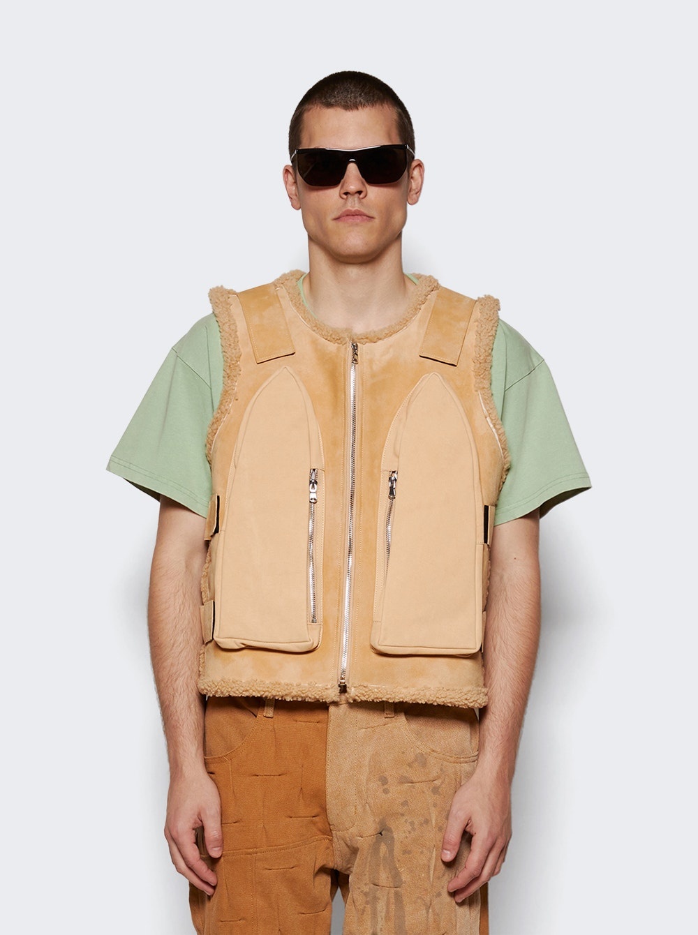 Bullet Point Vest Tan - 3