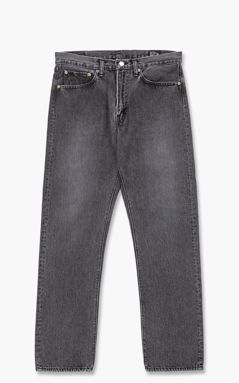 ORSLOW IVY FIT JEANS 107 BLACK DENIM STONEWASHED - 1