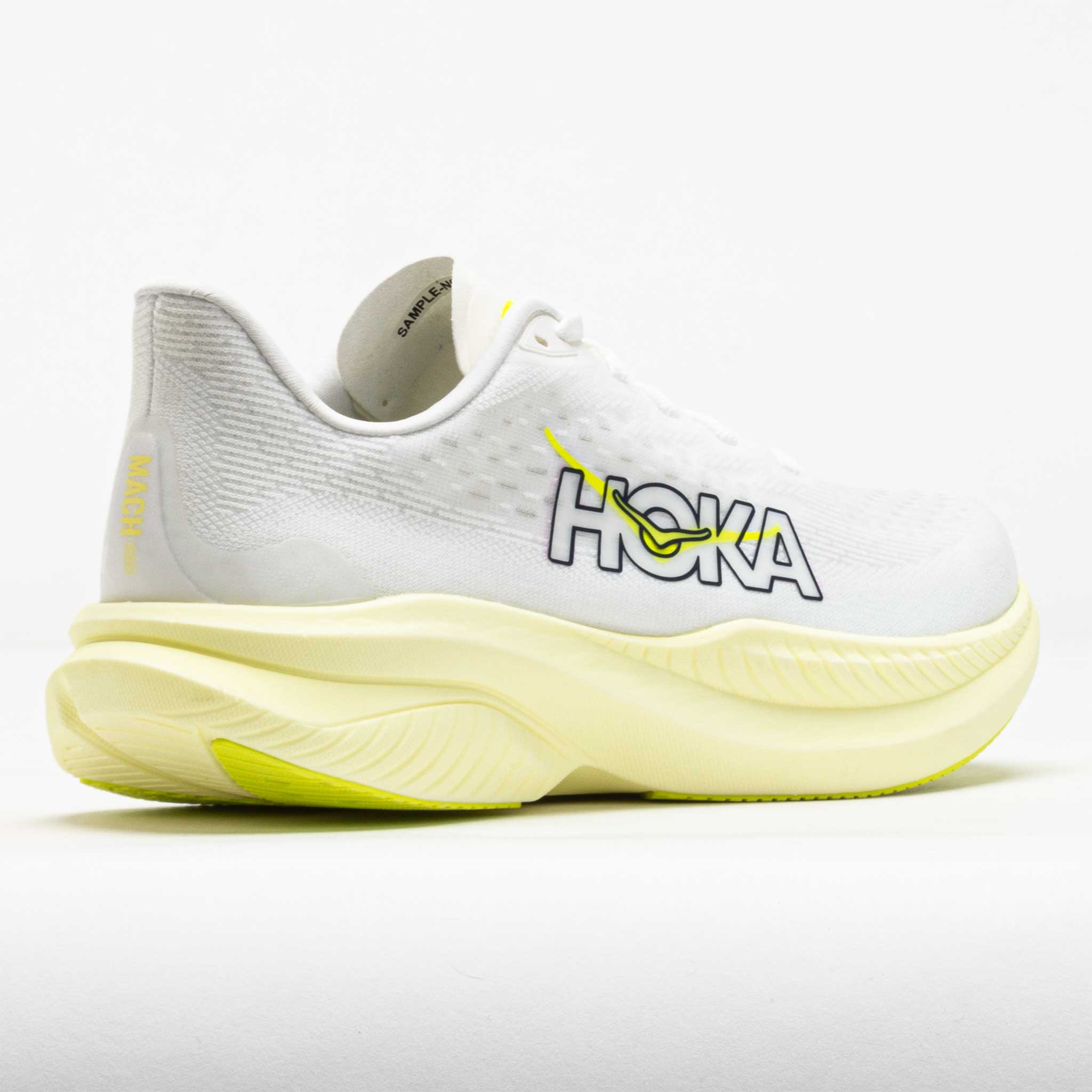 HOKA Mach 6 Women's White/Neon HOKA Citrus - 6