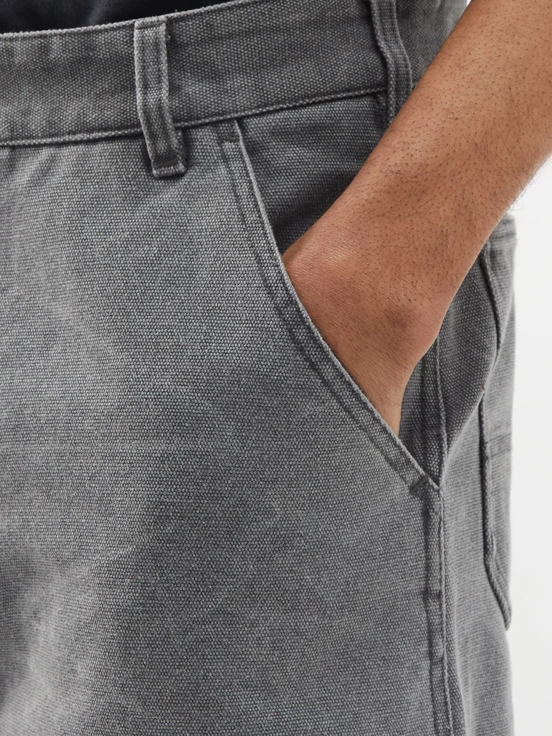 Acne Studios Canvas Trousersダブルニー　サイズXXS Acne Studios Palma double-knee cotton-canvas trousers