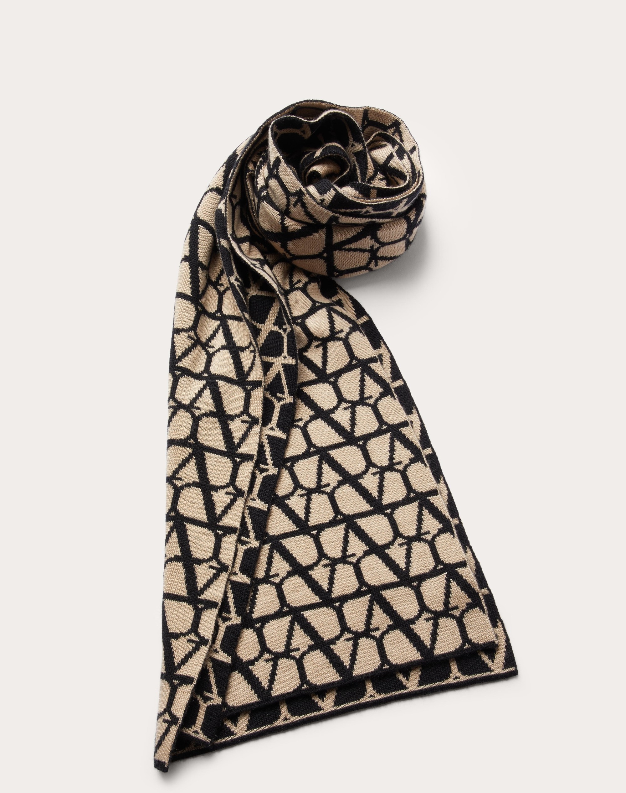 TOILE ICONOGRAPHE CASHMERE AND SILK KNITTED SCARF - 1