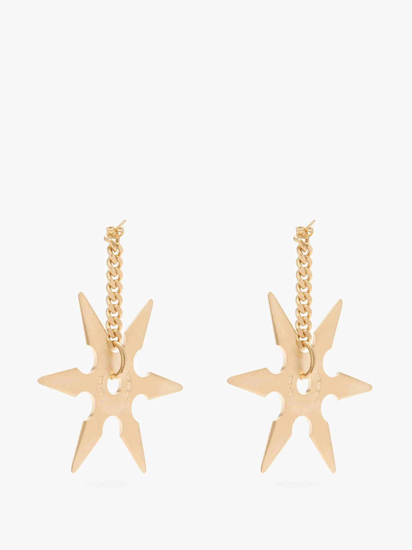 Throwing Star single earring - 3