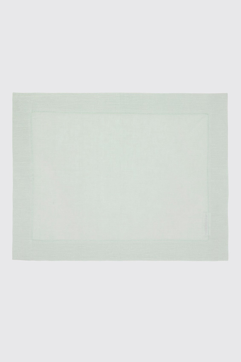 Set of 4 Zig Zag Placemats in Verde Greco Linen 1