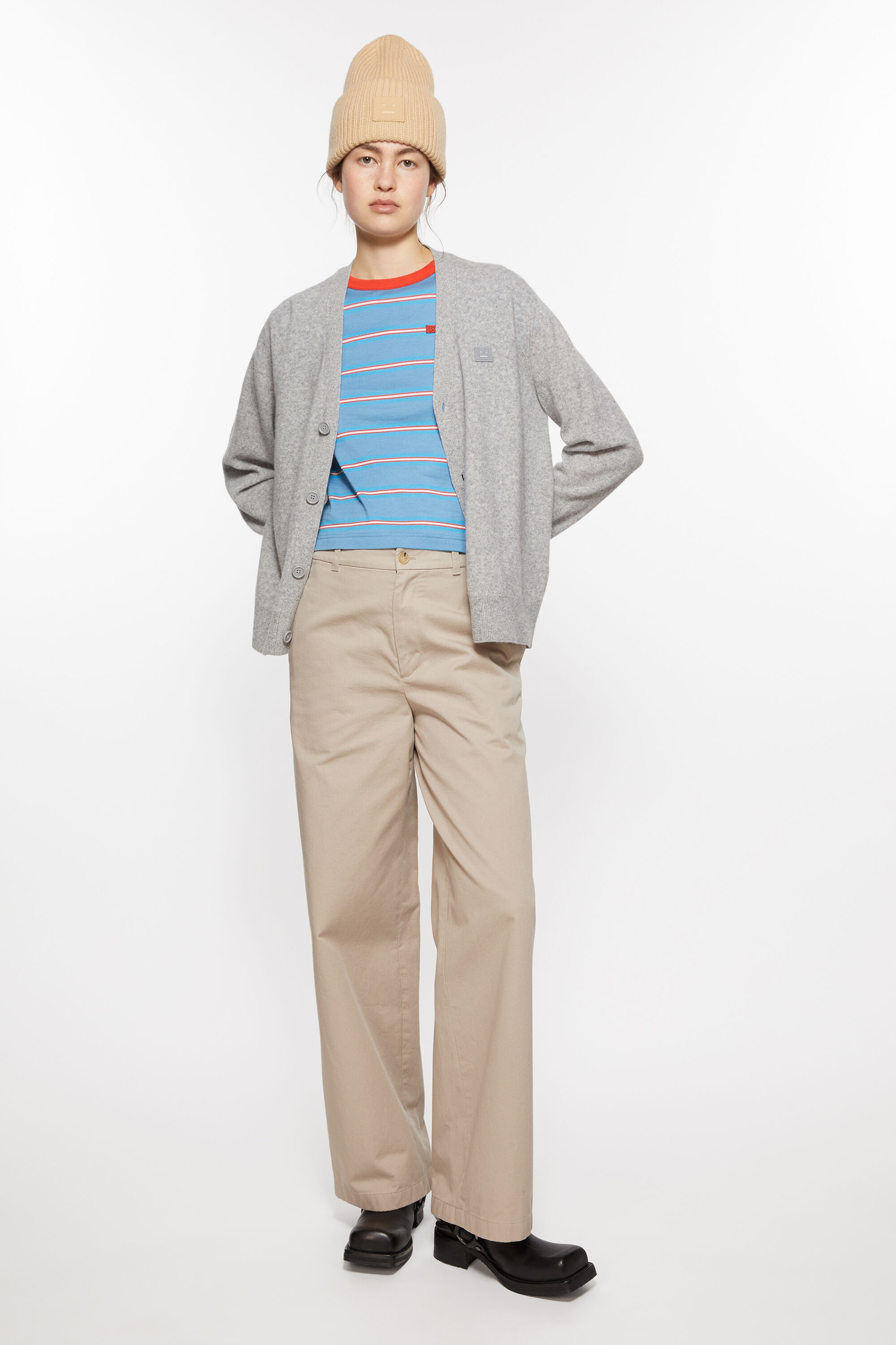 Chino twill trousers - Sand beige - 4