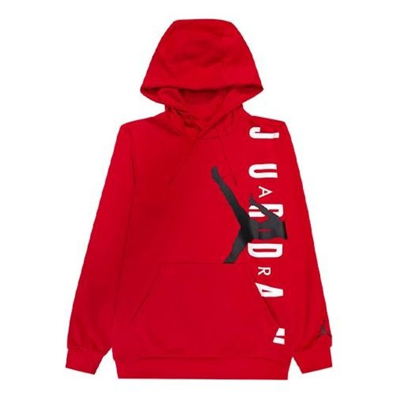 Air Jordan Large logo Fleece Lined Pullover Athleisure Casual Sports Basketball Red CD5871-687 - 1