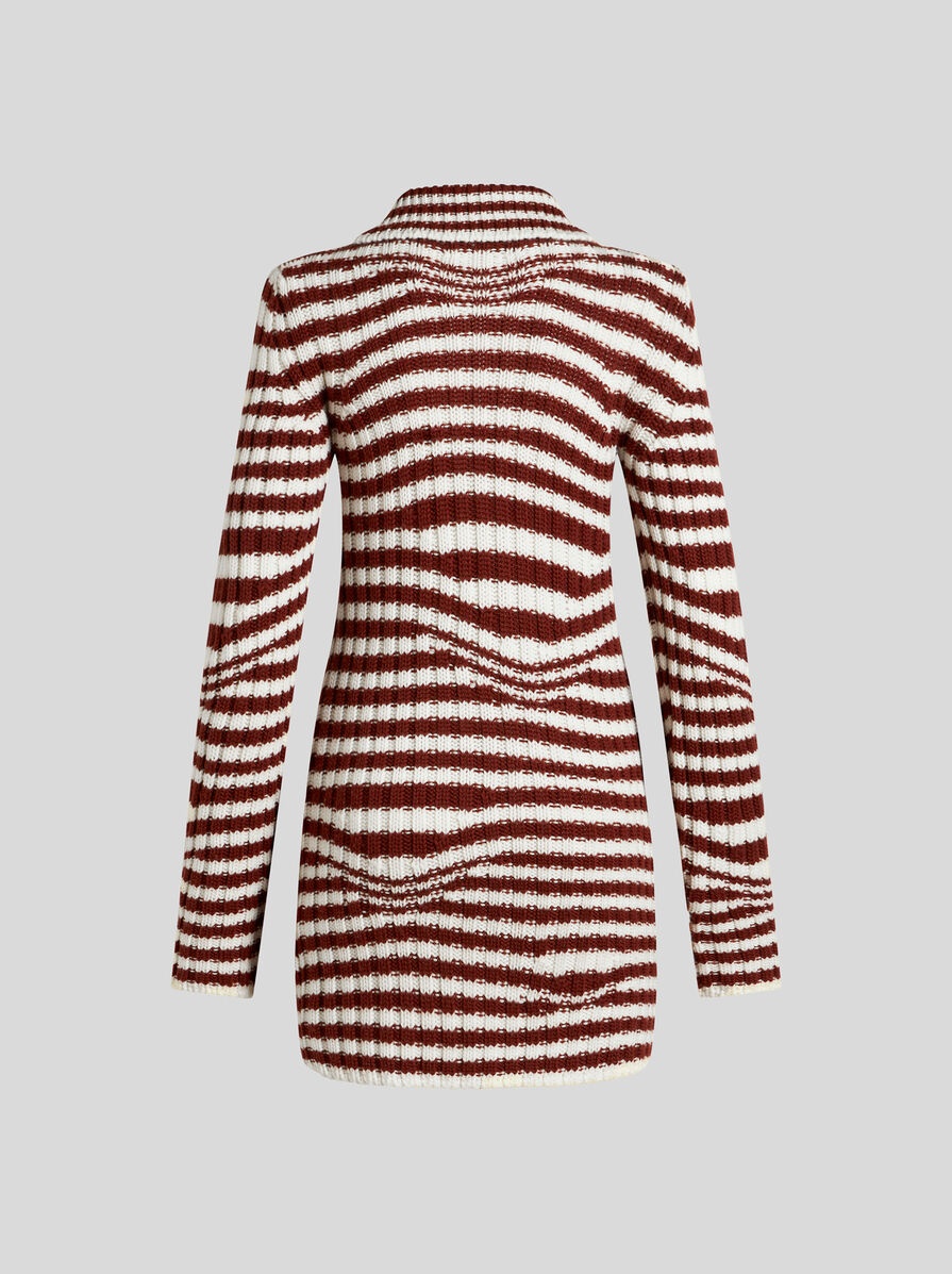 STRIPED KNIT CARDIGAN - 7