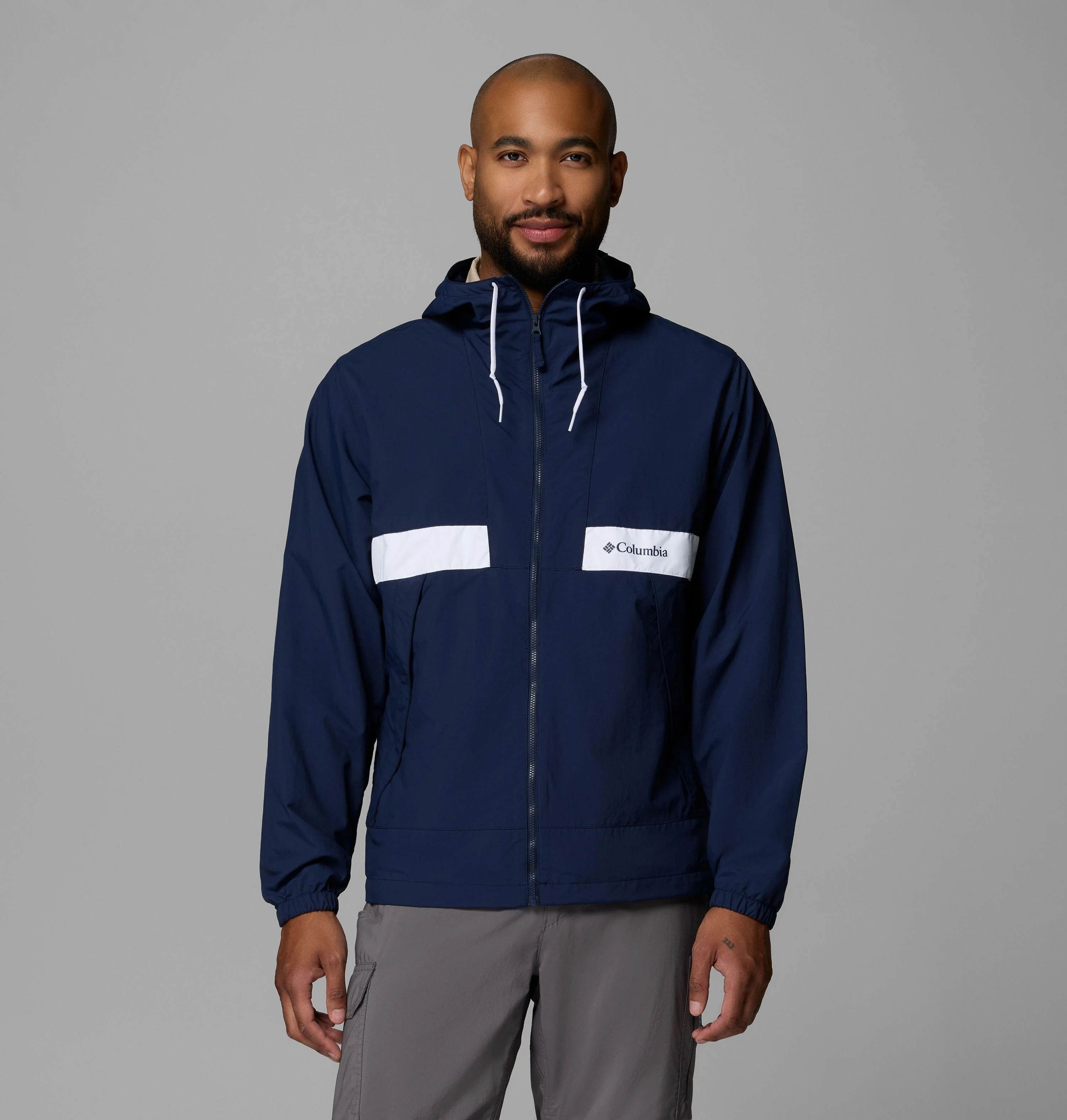 Men's Spire Valley Hooded Windbreaker - 1