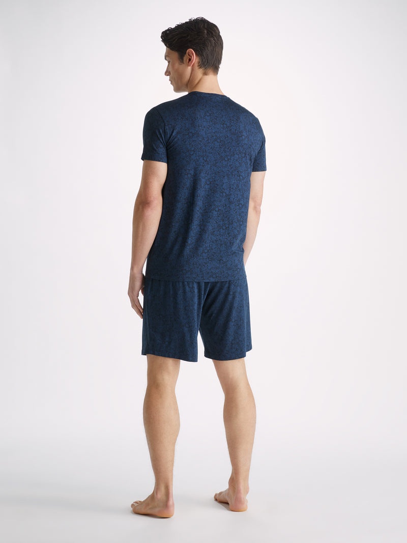 Men's T-Shirt London 10 Micro Modal Navy - 4