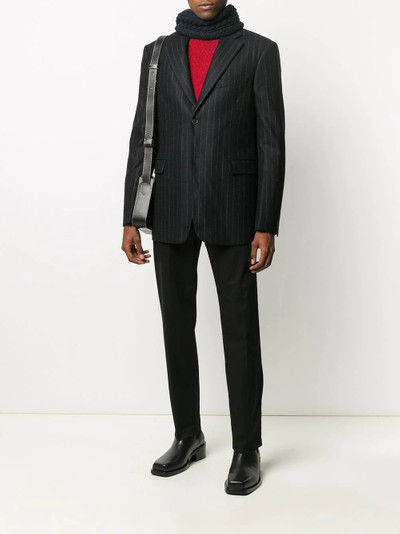 Raf Simons pinstripe wool blazer outlook